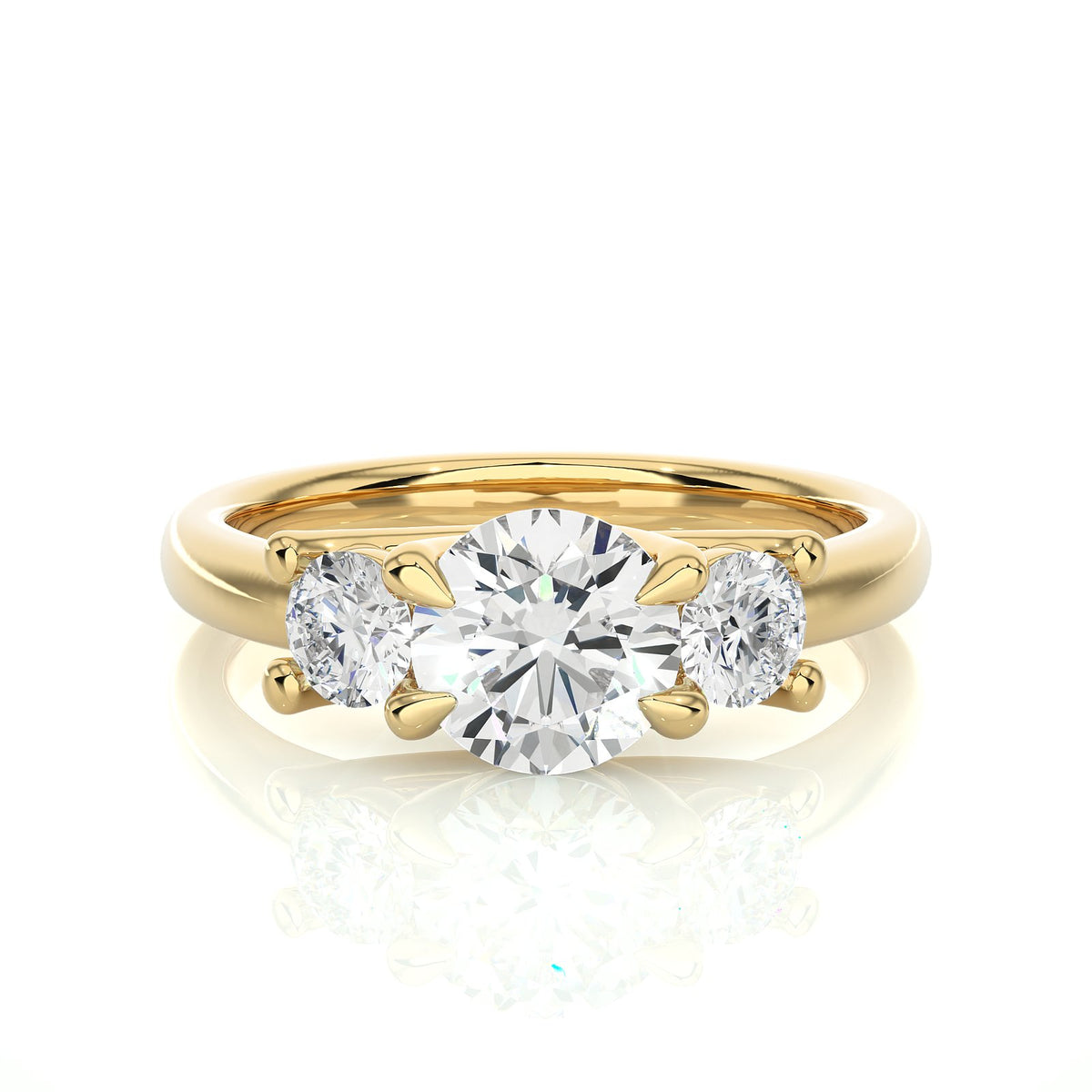 Solitaire Ring R3_RD_138 - YG