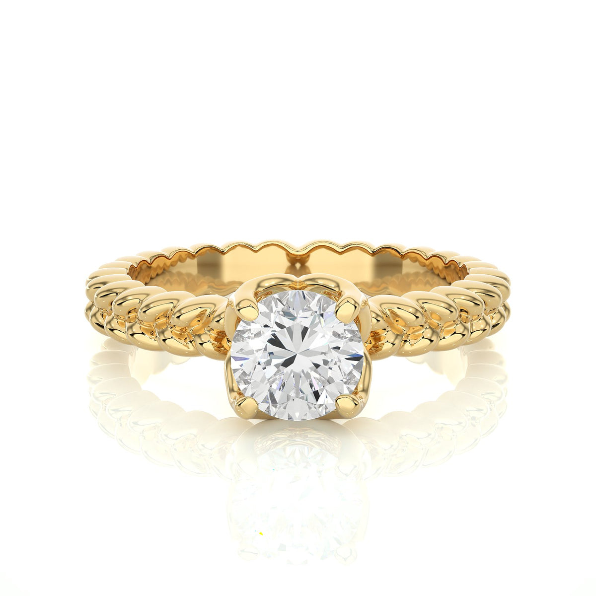 Solitaire Ring RS_RD_121 - YG