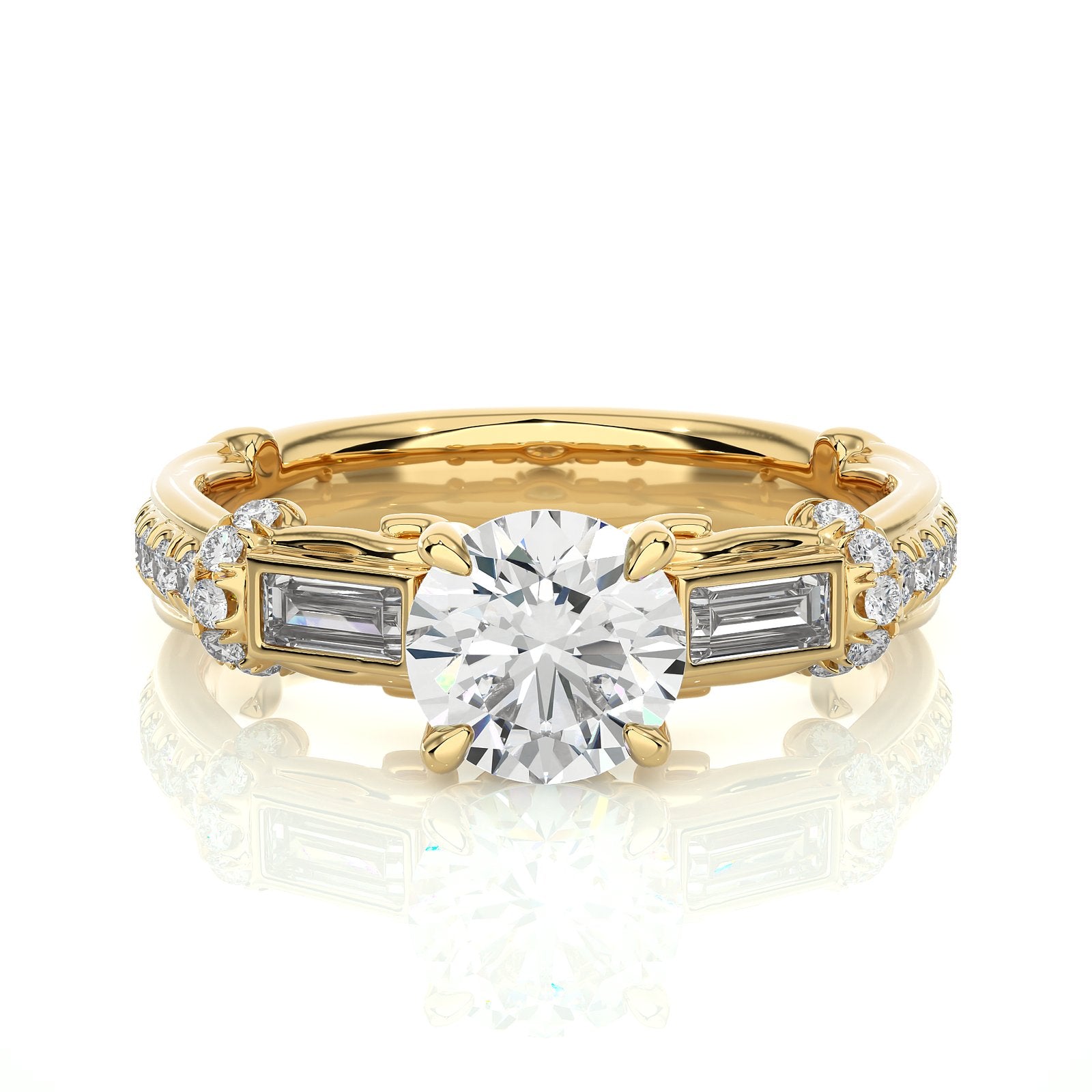 Solitaire Ring RC_RD_172 - YG
