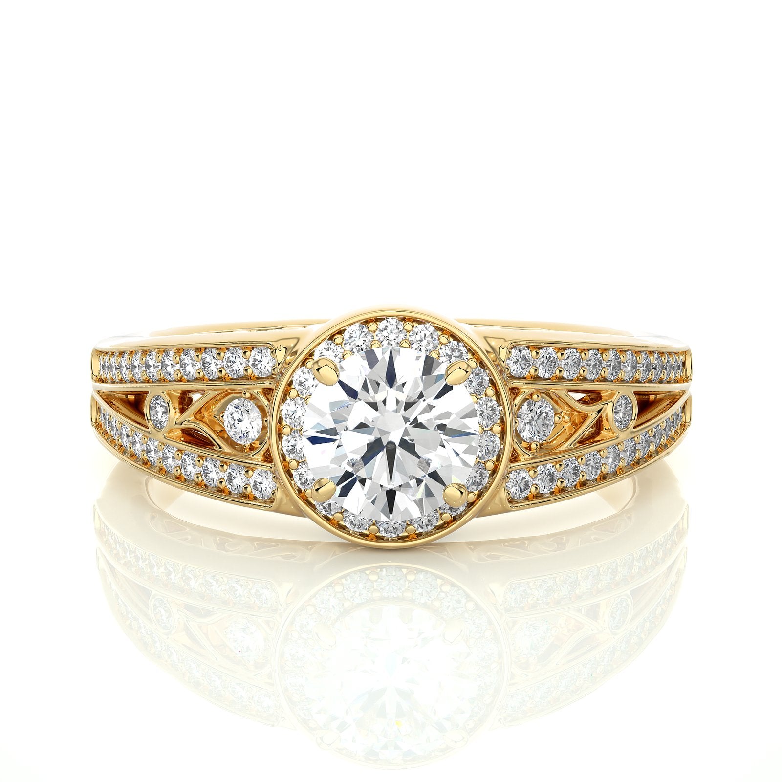 Solitaire Ring RH_RD_208 - YG