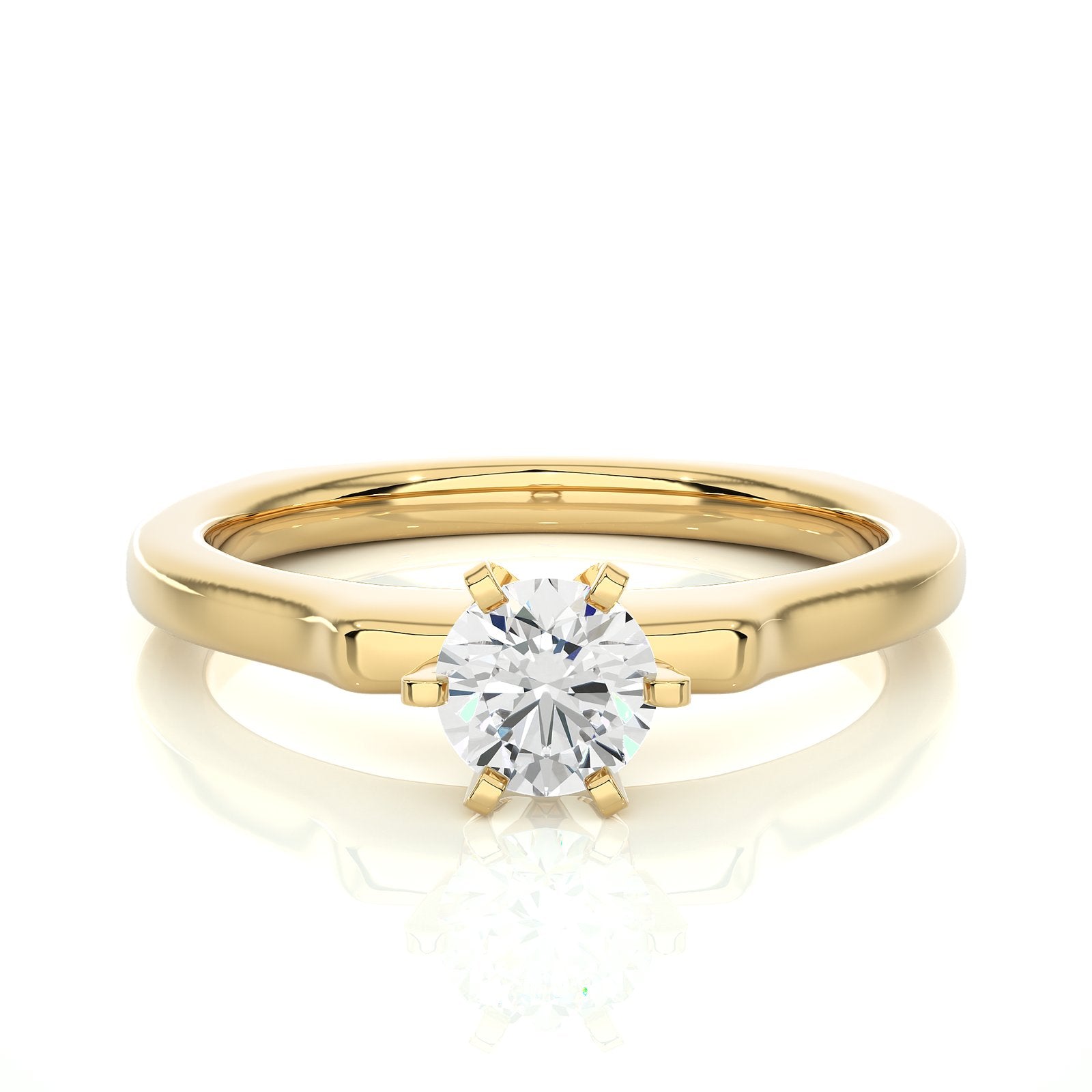 Solitaire Ring RS_RD_140 - YG