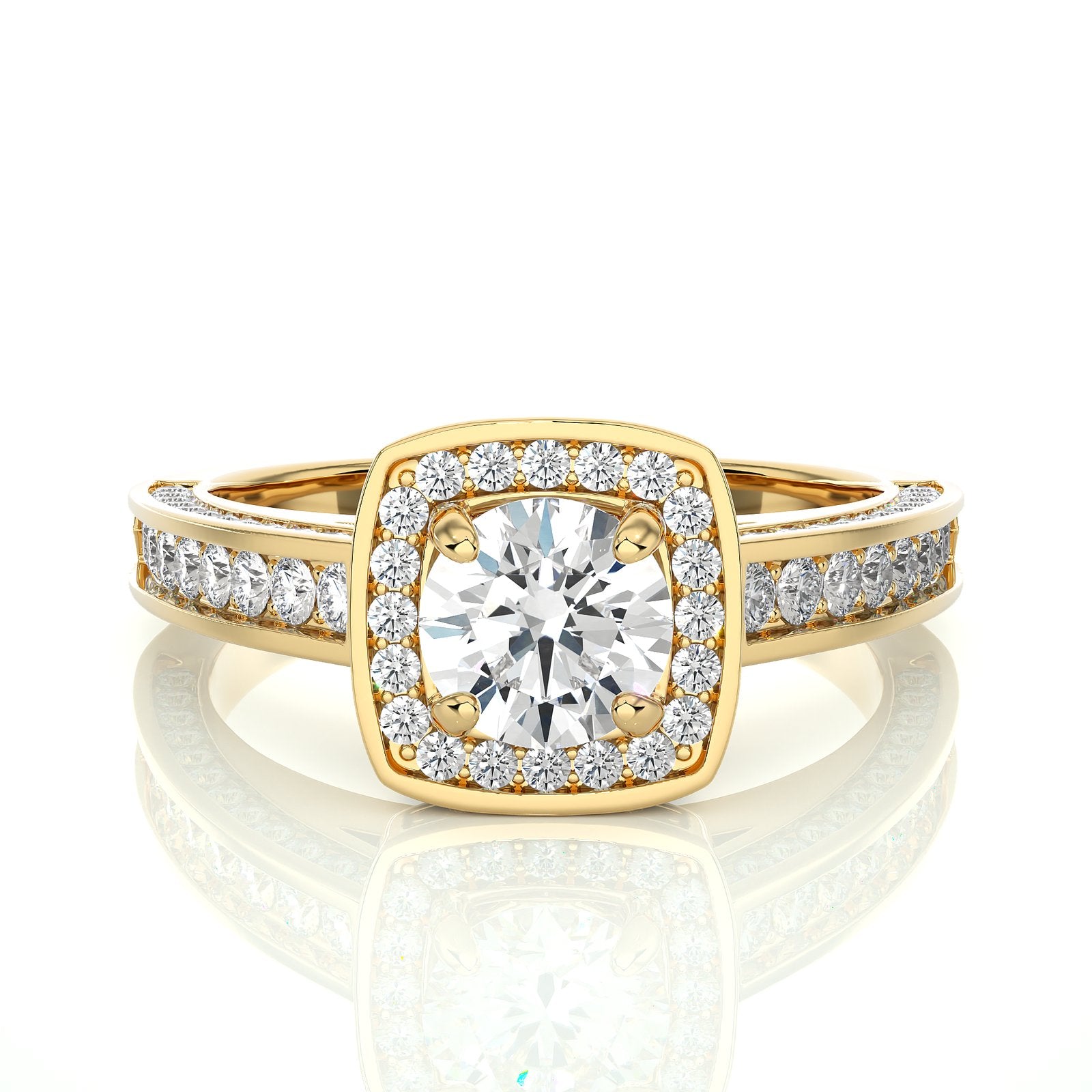 Solitaire Ring RH_RD_177 - YG