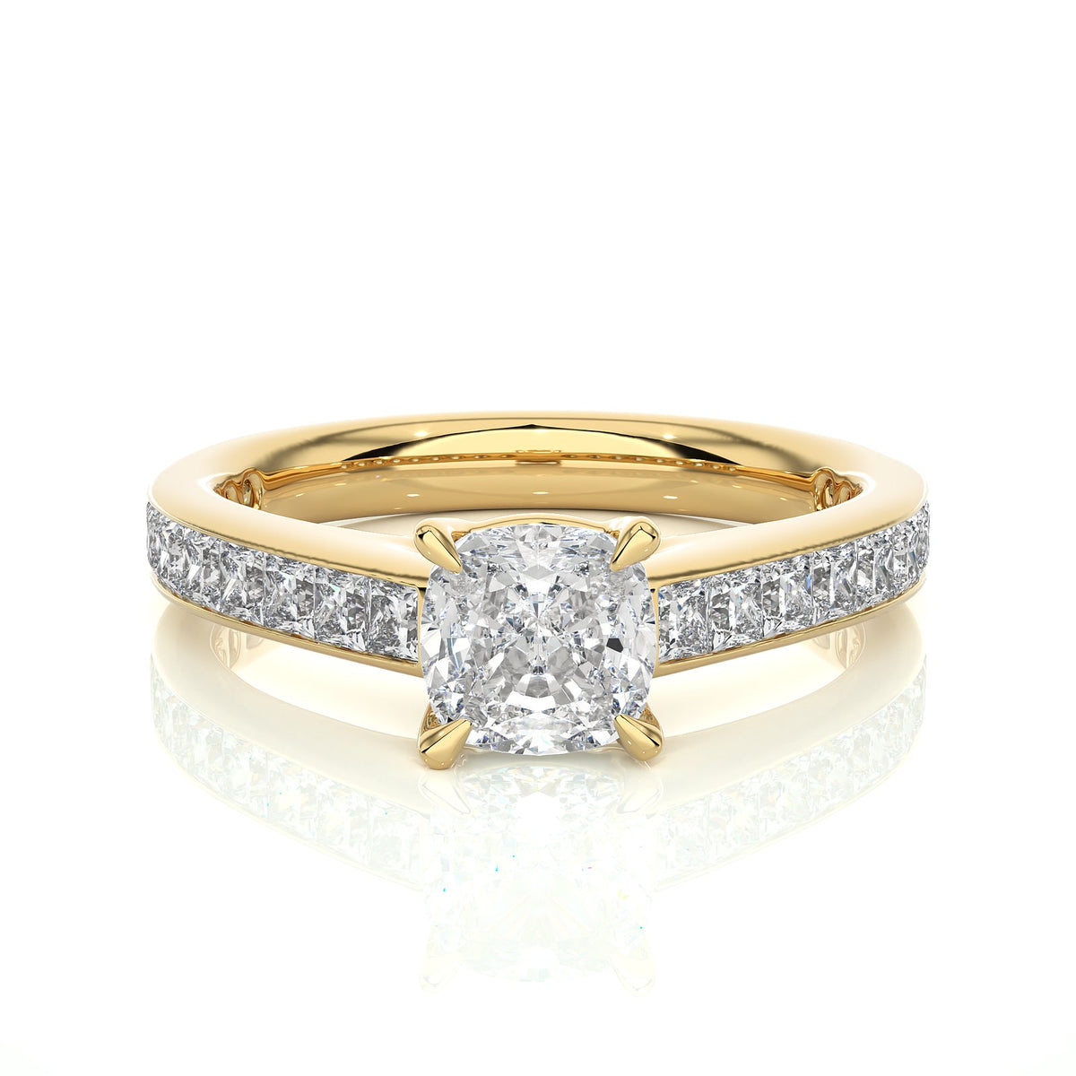 Solitaire Ring RC_CU_153 - YG