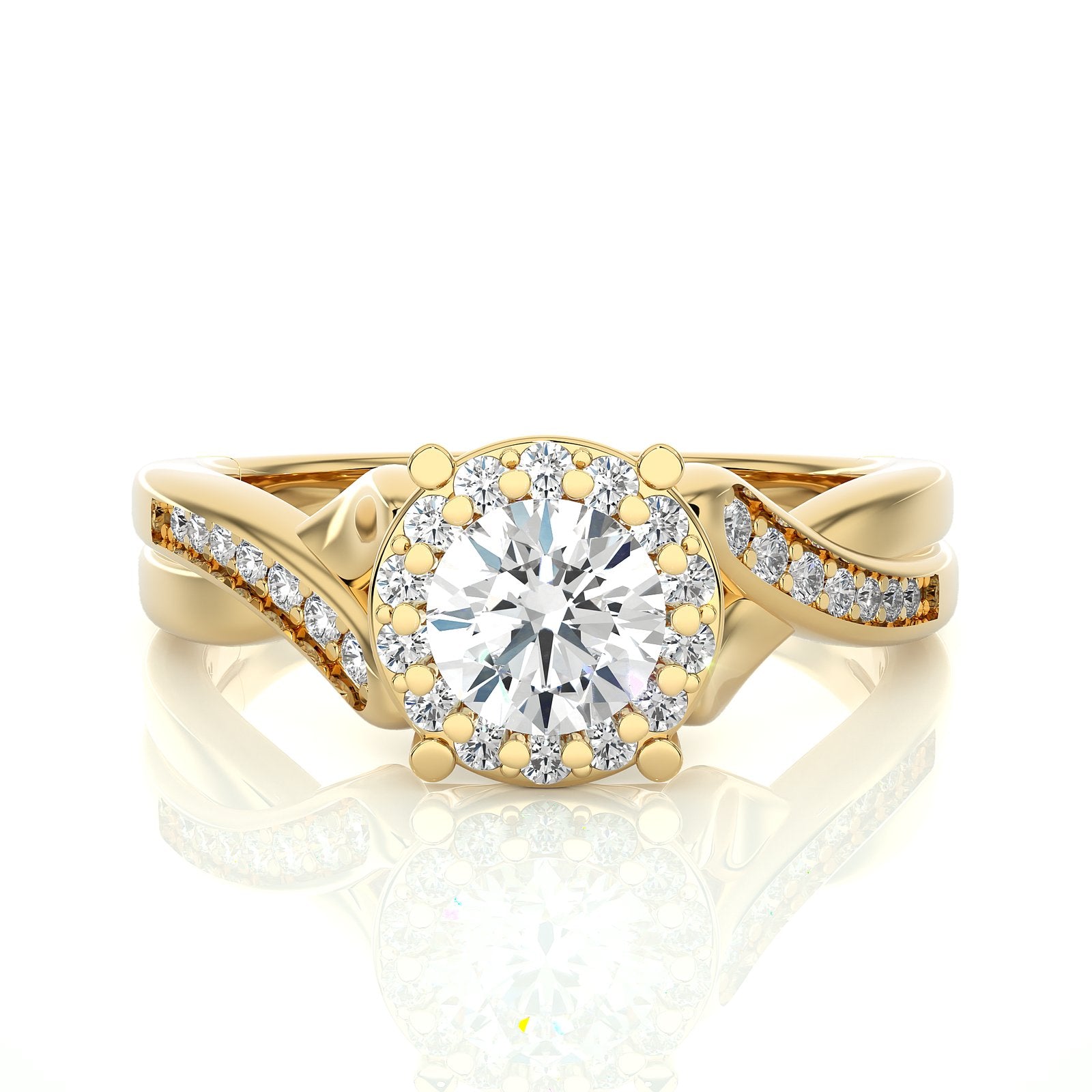 Solitaire Ring RH_RD_175 - YG