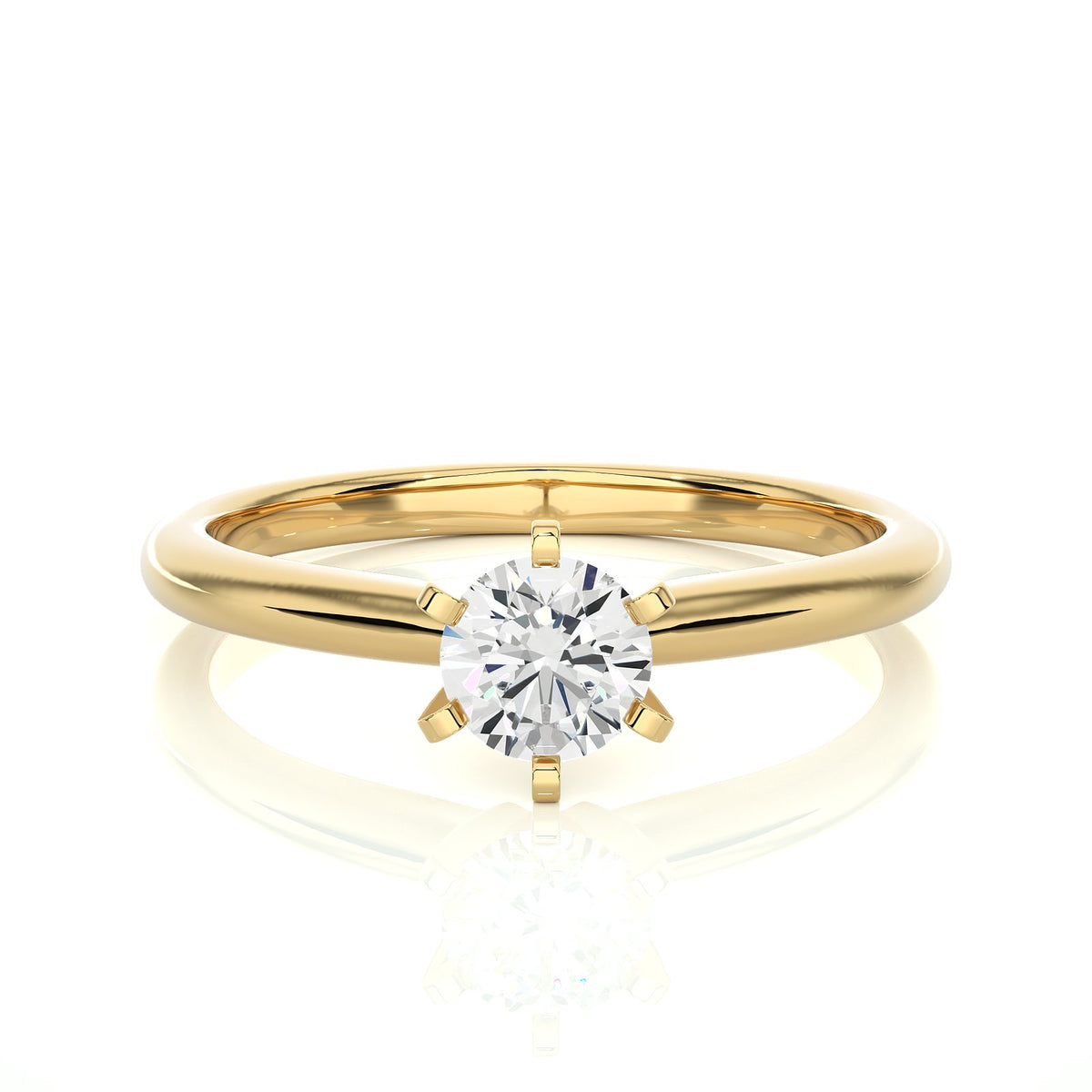 Solitaire Ring RS_RD_154 - YG