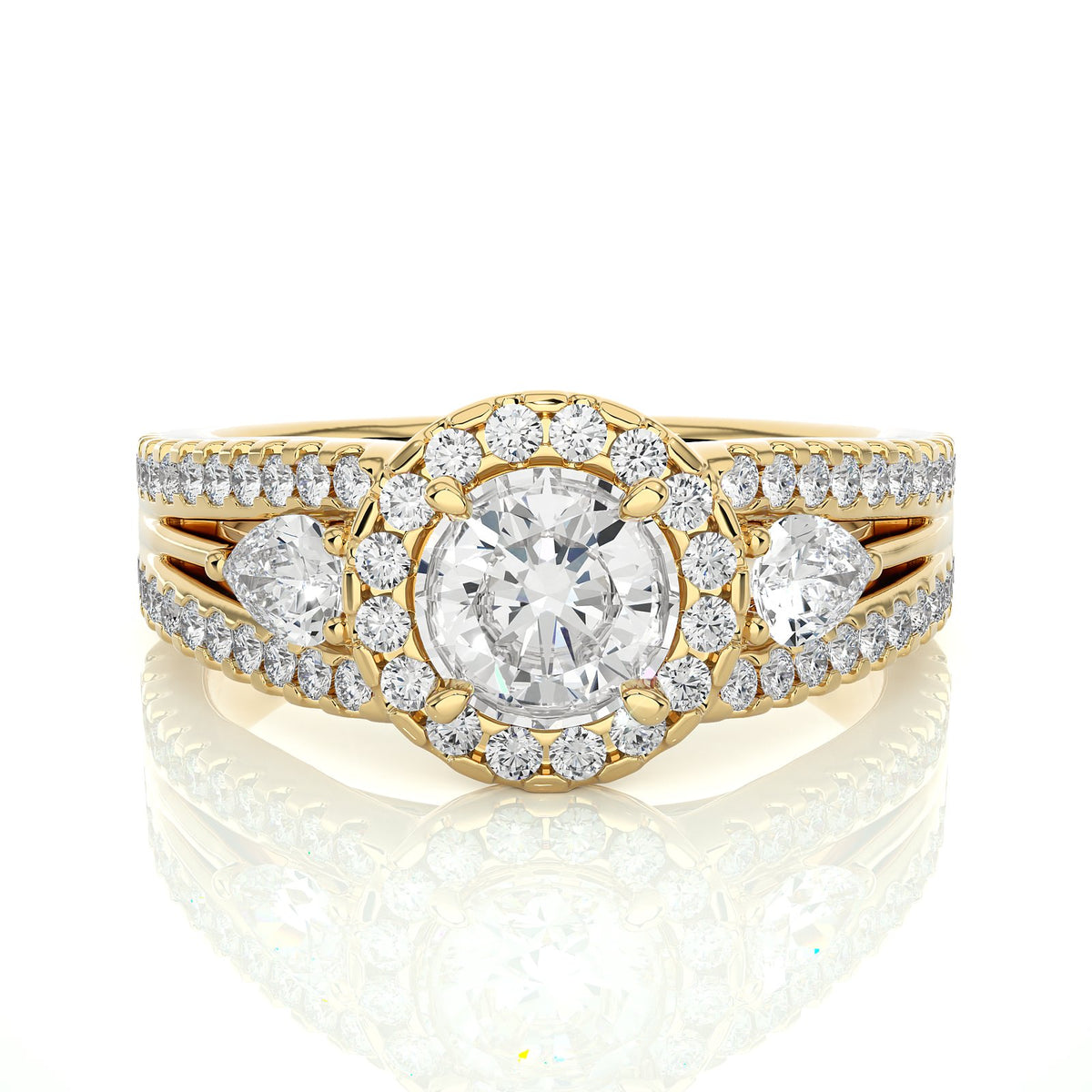 Solitaire Ring R3_RD_152 - YG