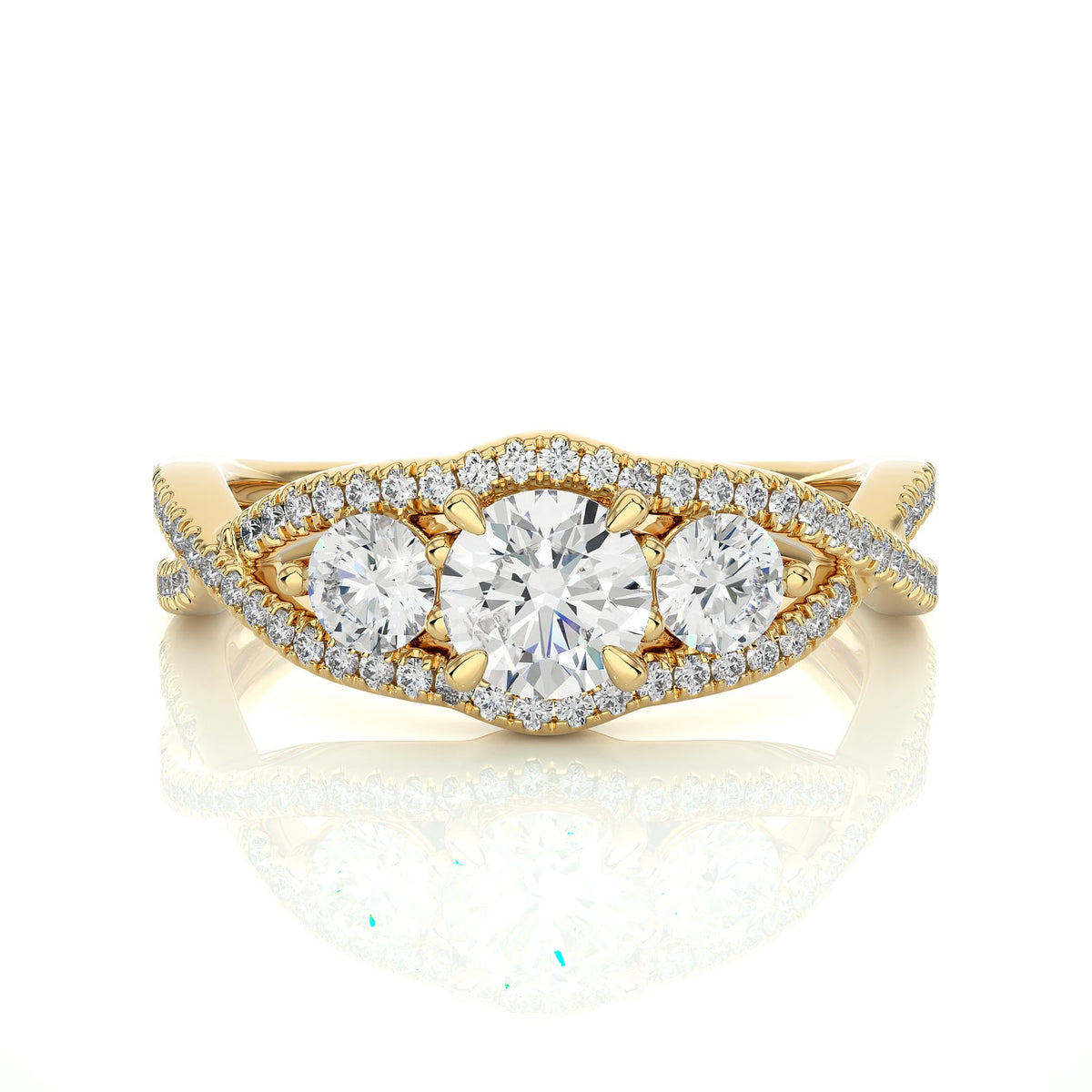 Solitaire Ring R3_RD_169 - YG