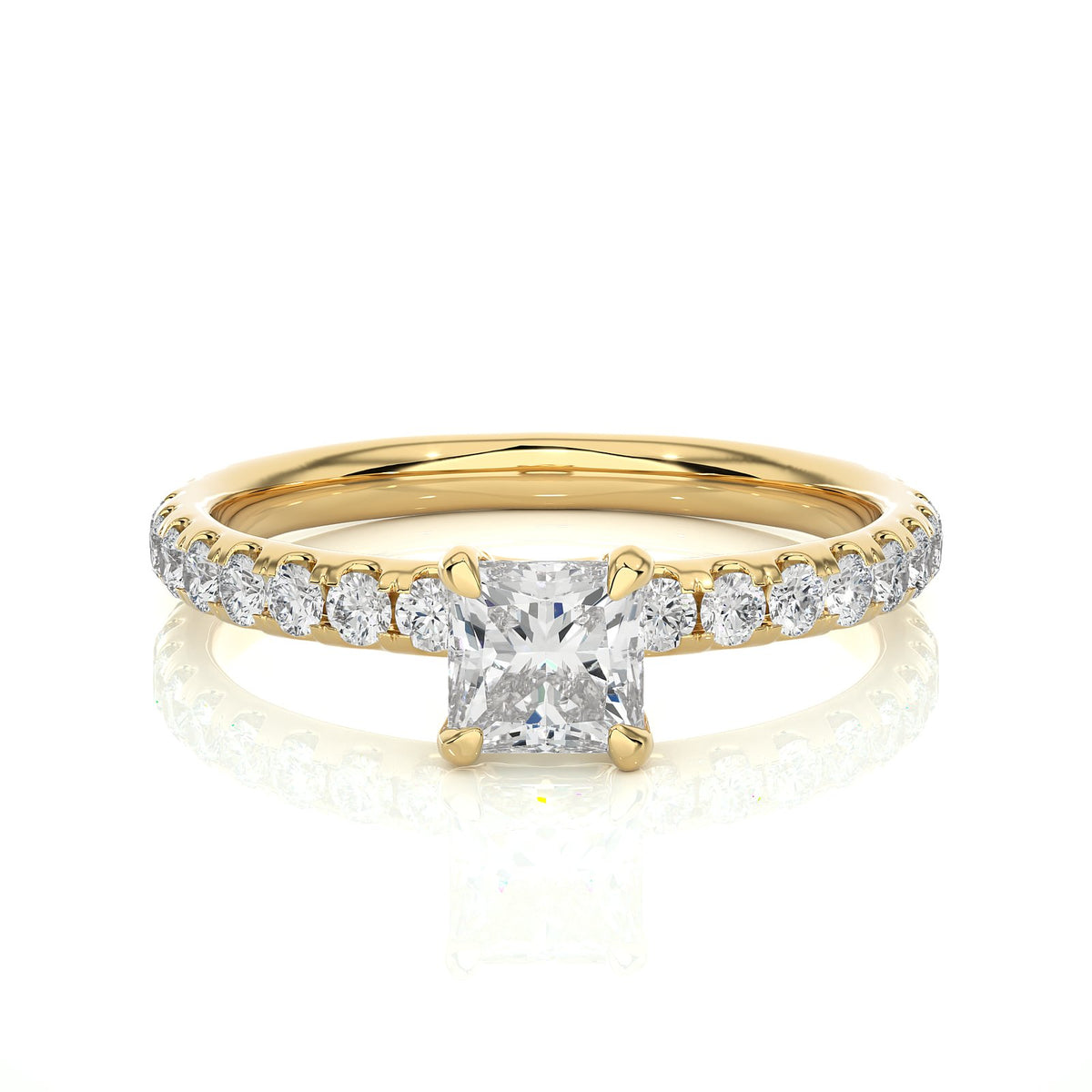 Solitaire Ring RC_AS_236 - YG
