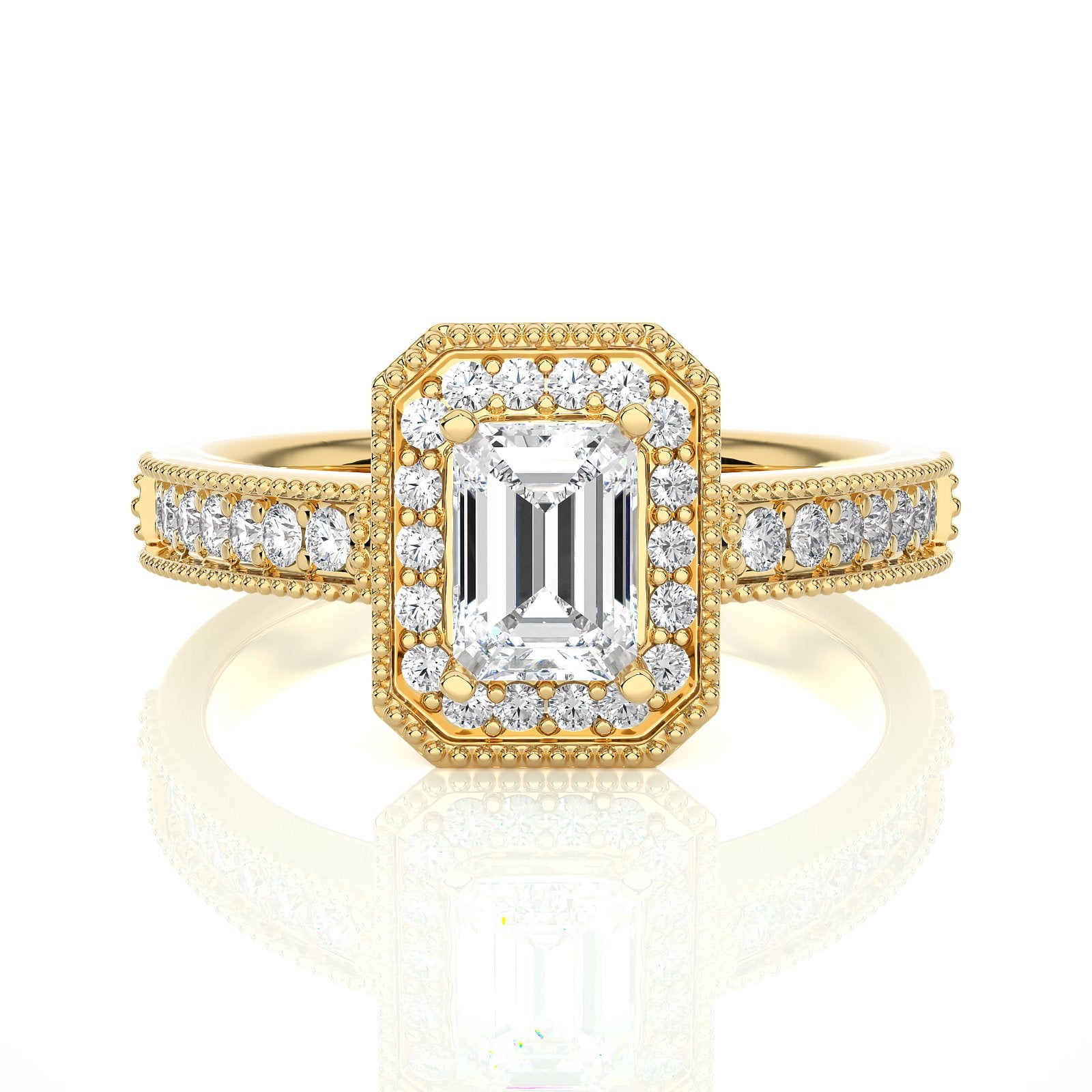 Solitaire Ring RH_EM_159 - YG