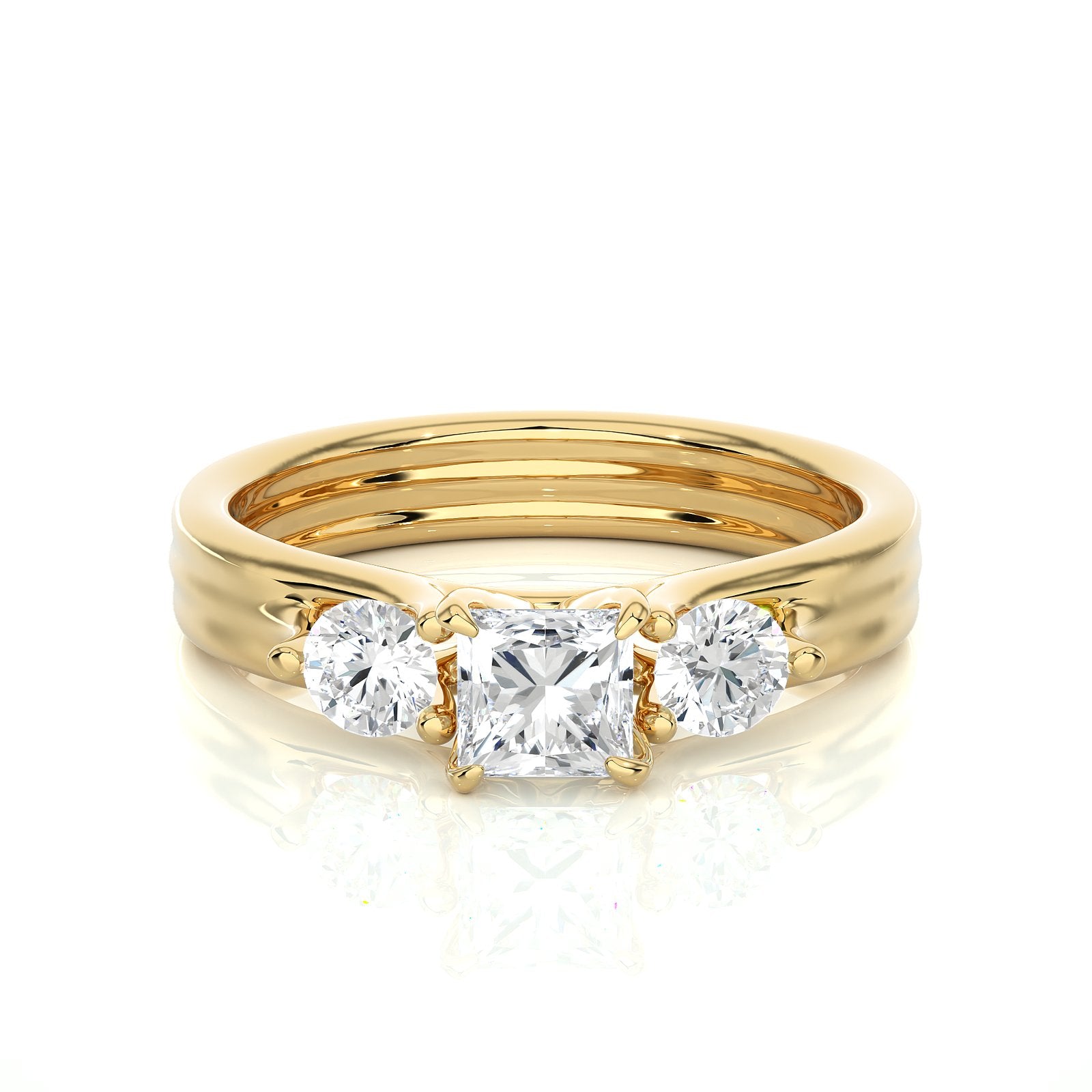 Solitaire Ring R3_PR_142 - YG