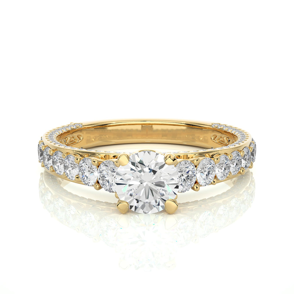 Solitaire Ring RV_RD_129 - YG
