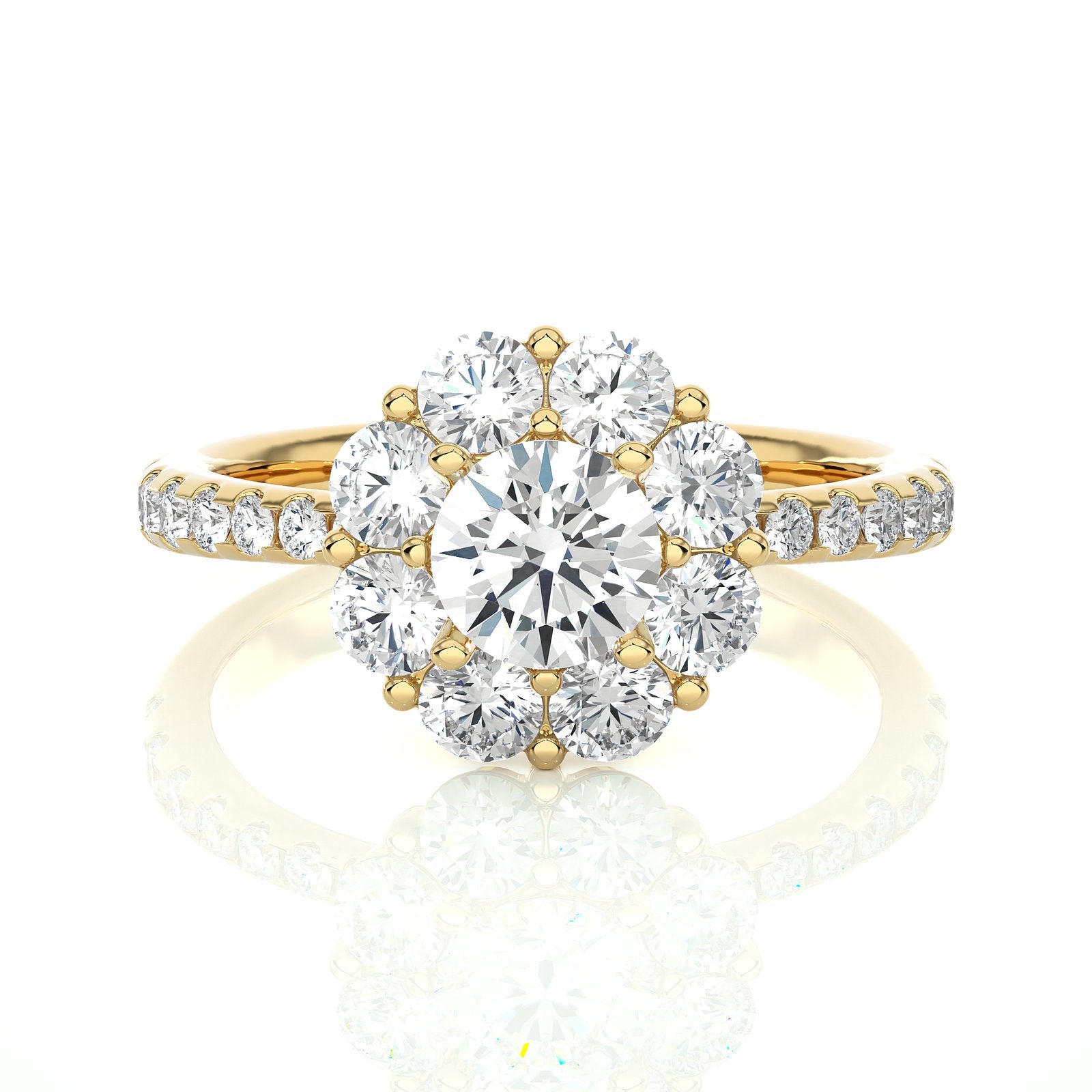 Solitaire Ring RH_RD_228 - YG