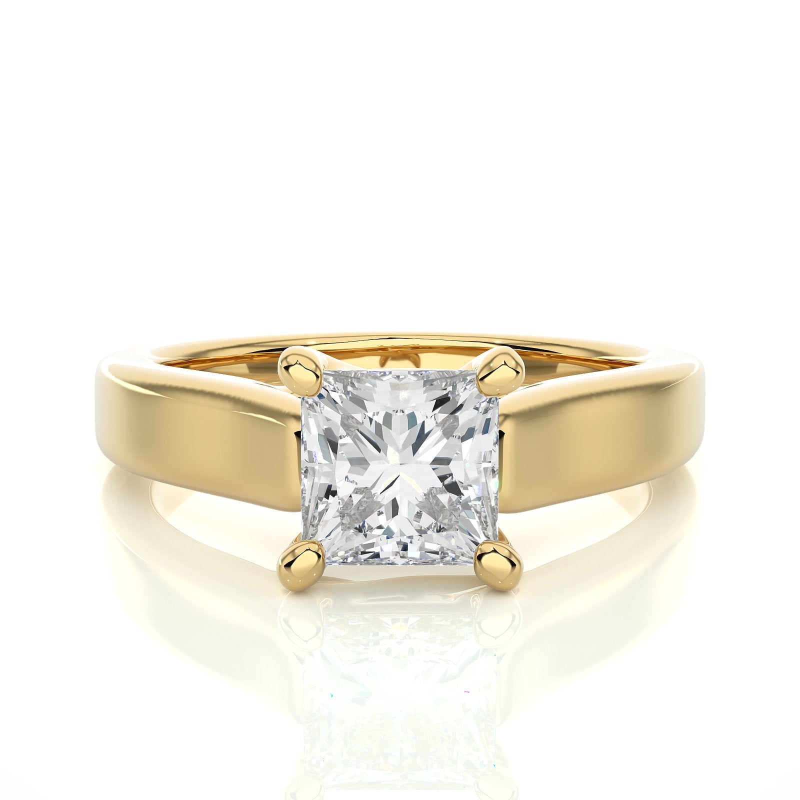 Solitaire Ring RS_PR_124 - YG