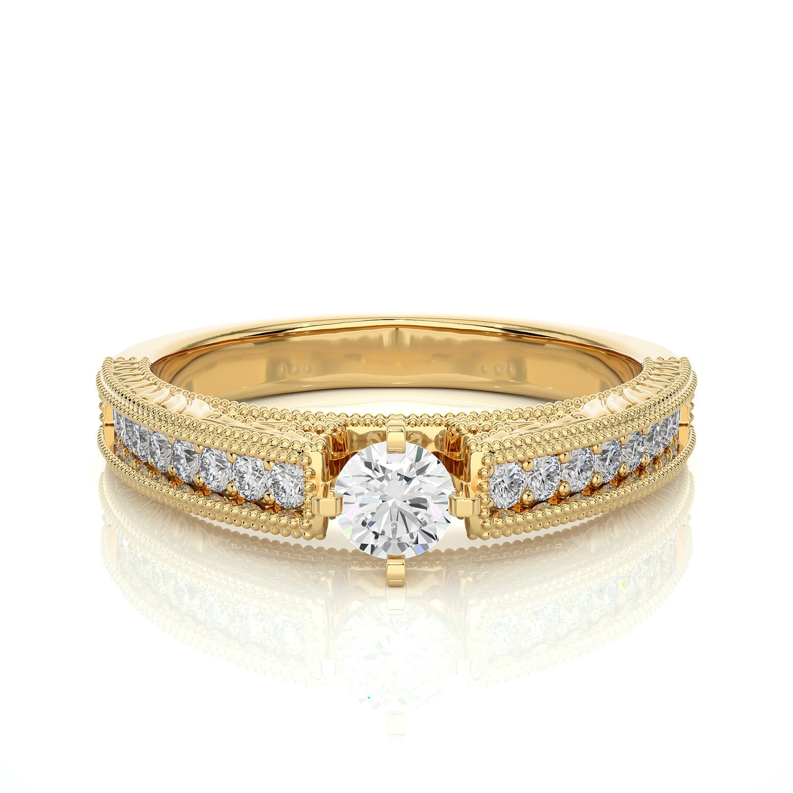 Solitaire Ring RC_RD_142 - YG