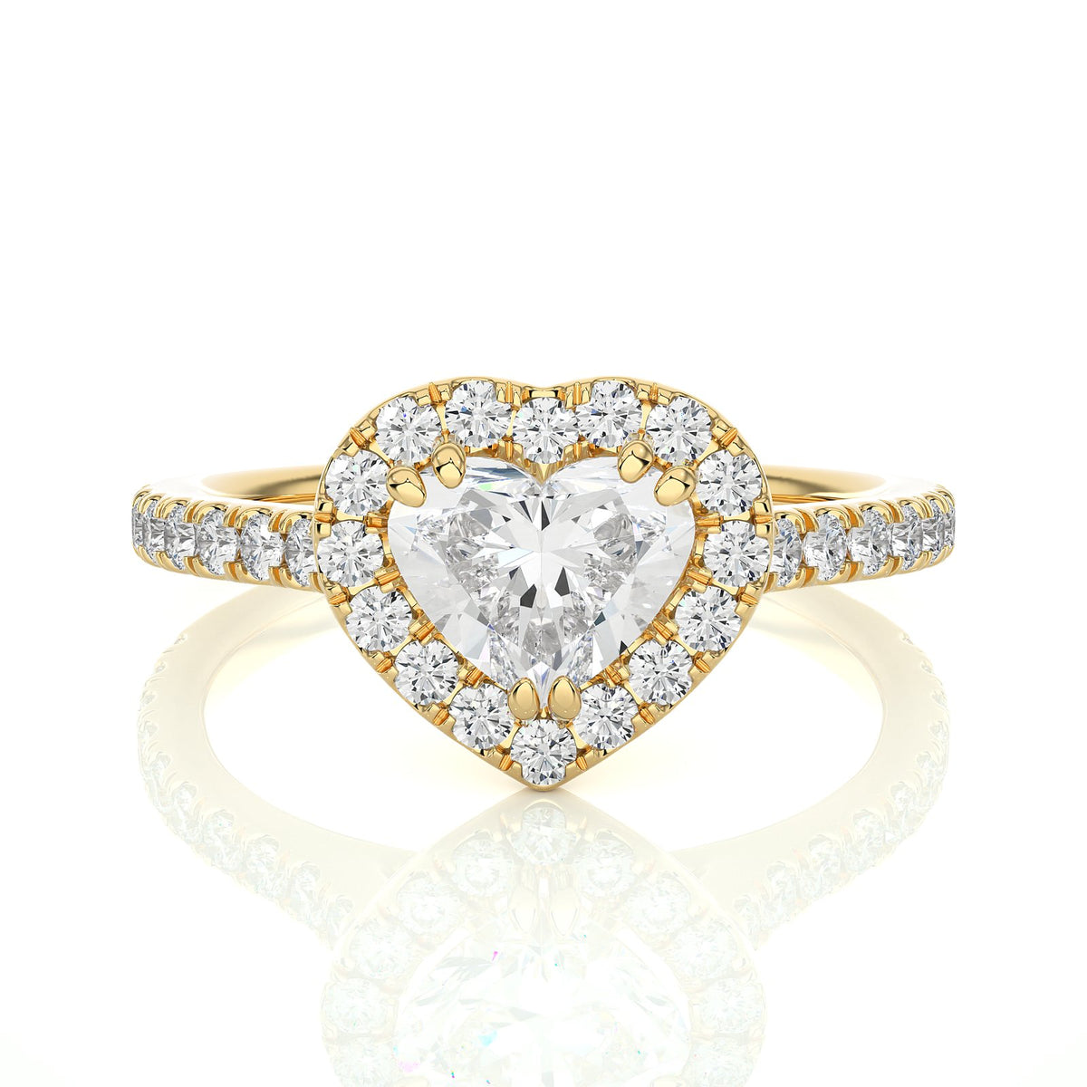Solitaire Ring RH_HS_139 - YG