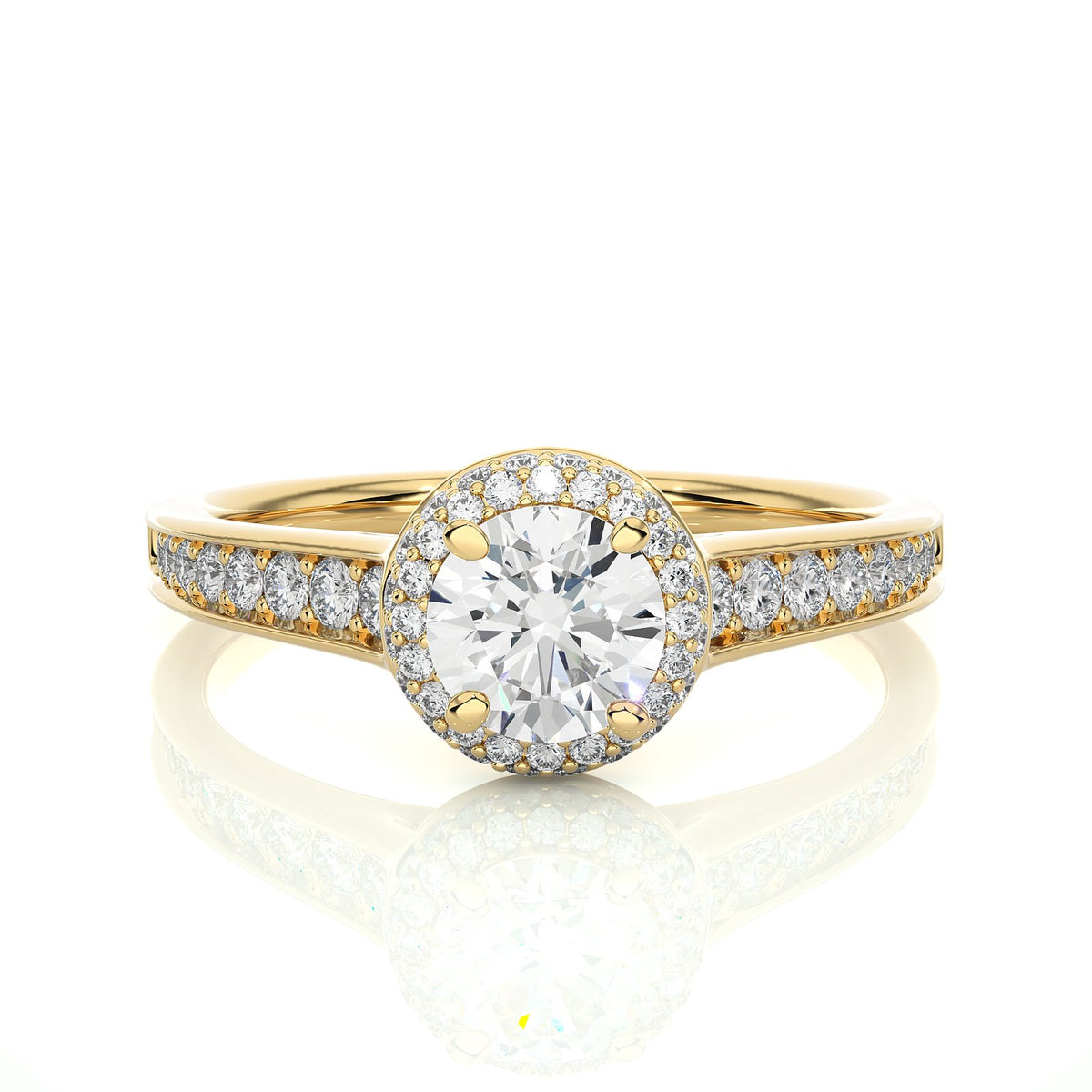 Solitaire Ring RH_RD_227 - YG