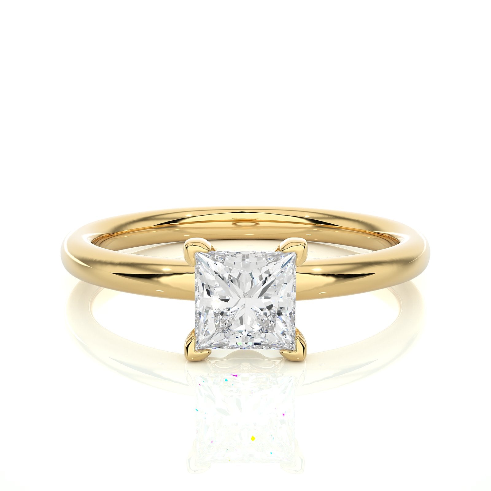 Solitaire Ring RS_PR_181 - YG