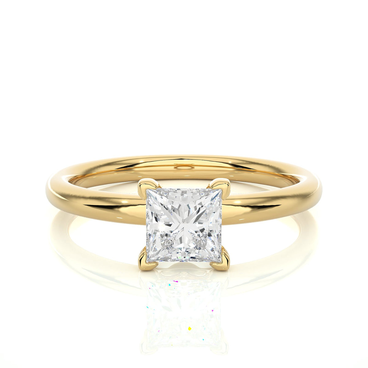 Solitaire Ring RS_PR_181 - YG