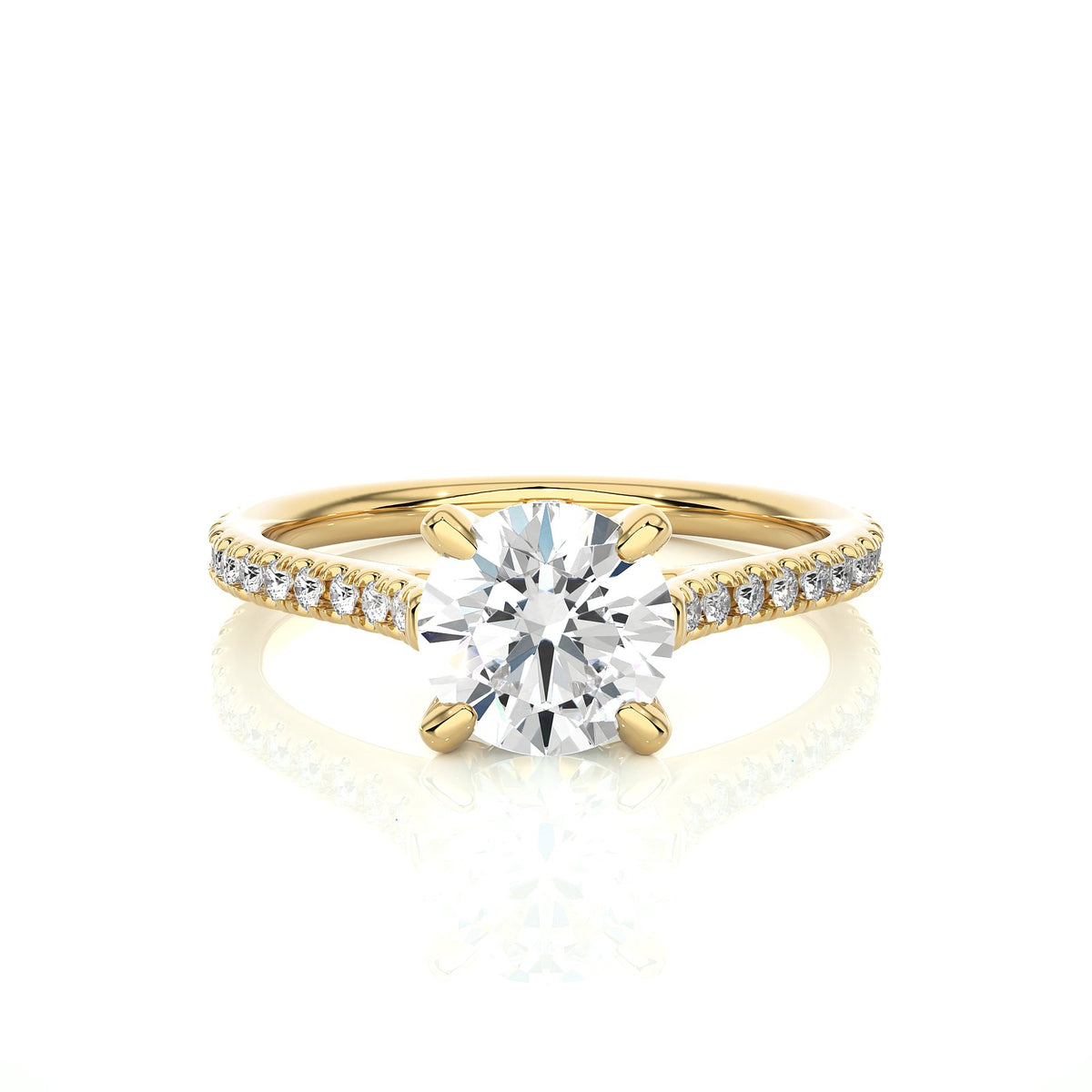 Solitaire Ring RC_RD_114 - YG