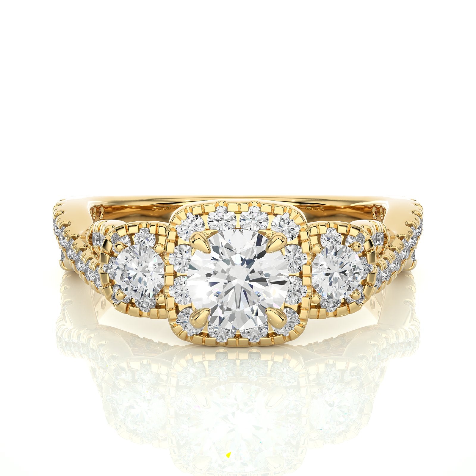 Solitaire Ring R3_RD_172 - YG