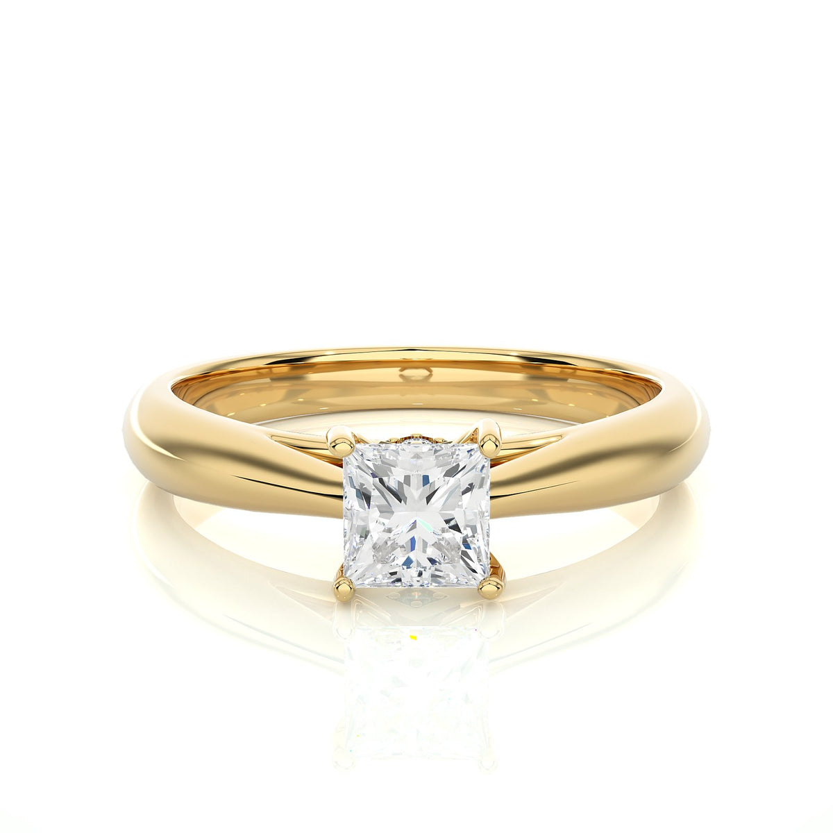 Solitaire Ring RS_PR_156 - YG