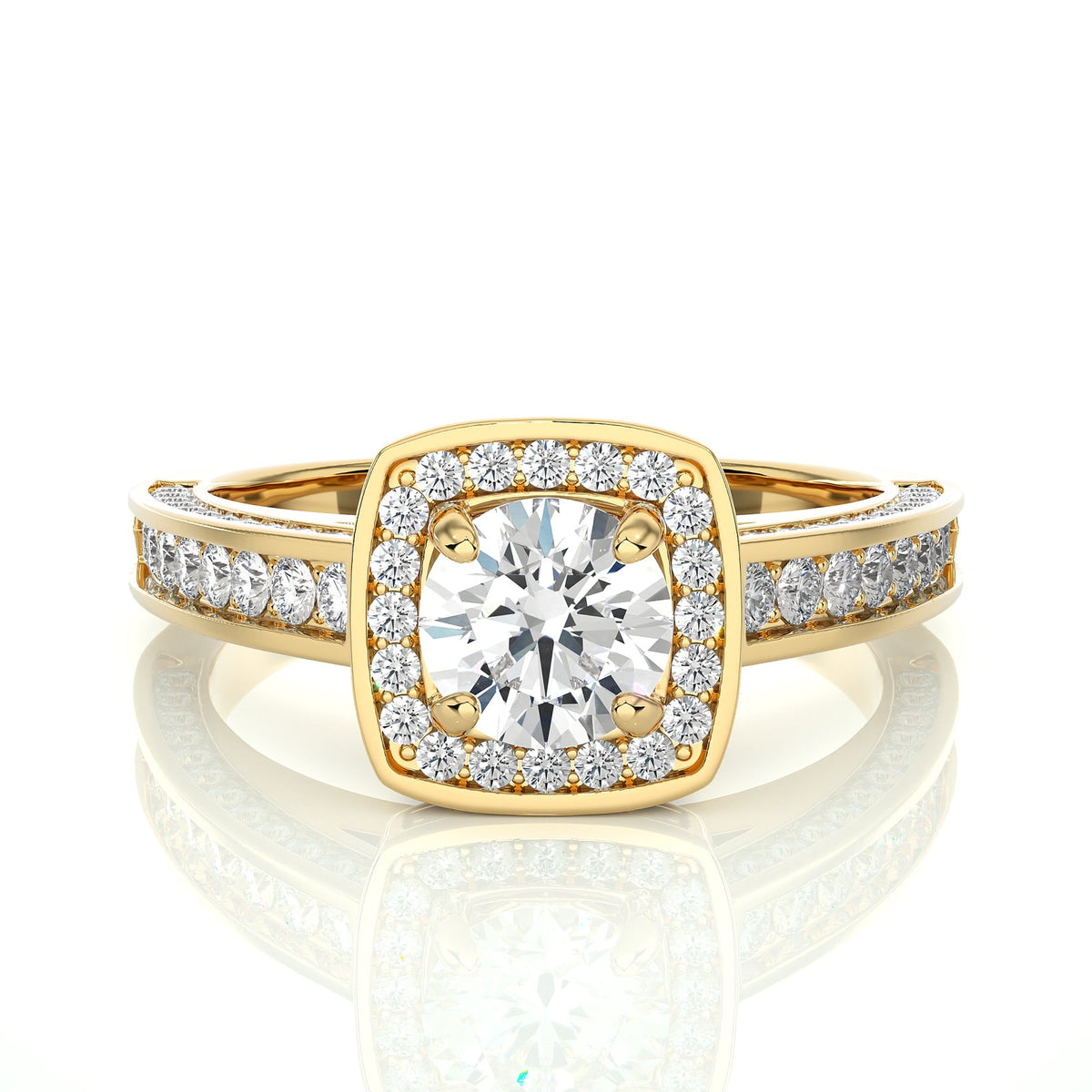 Solitaire Ring RH_RD_177 - YG