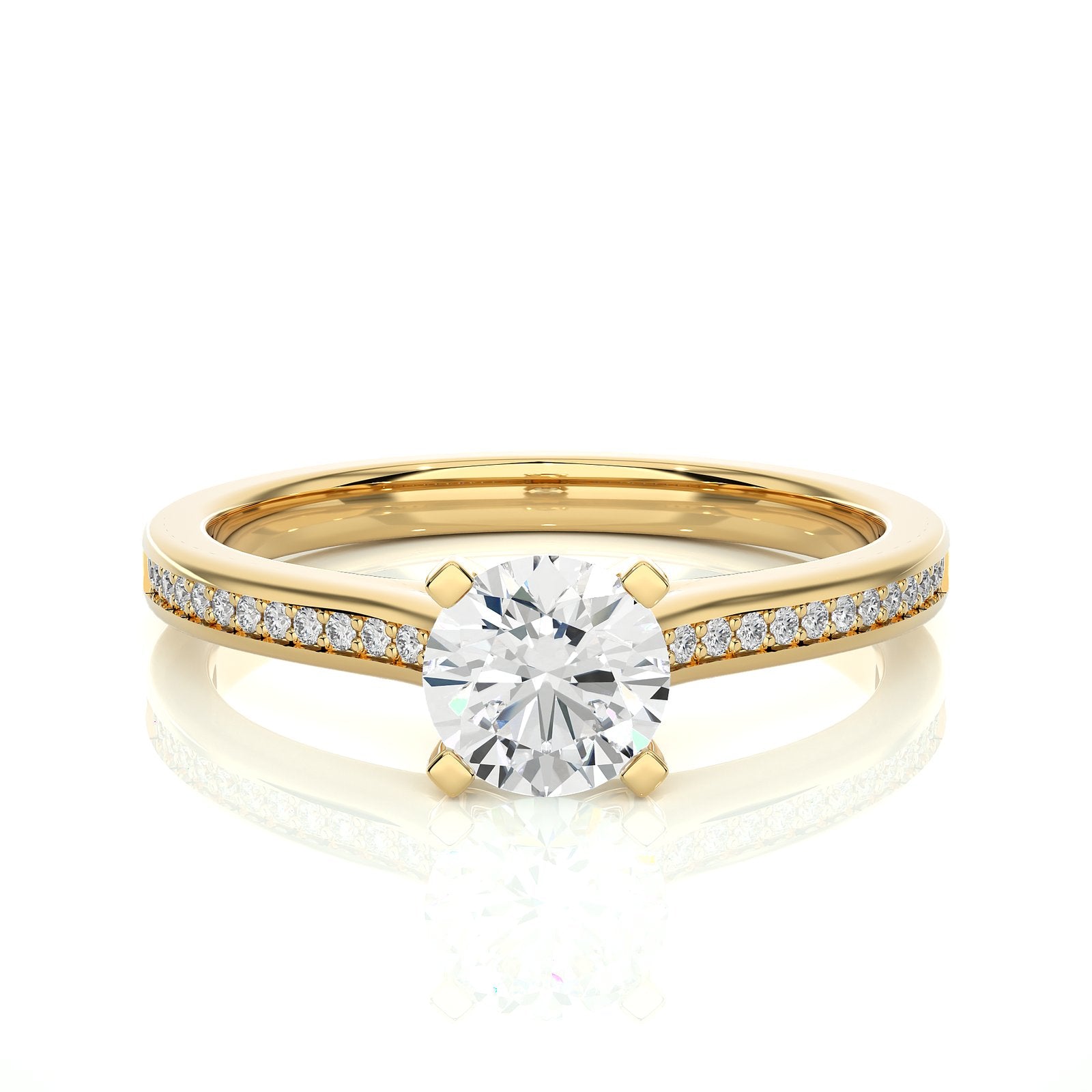 Solitaire Ring RC_AS_229 - YG