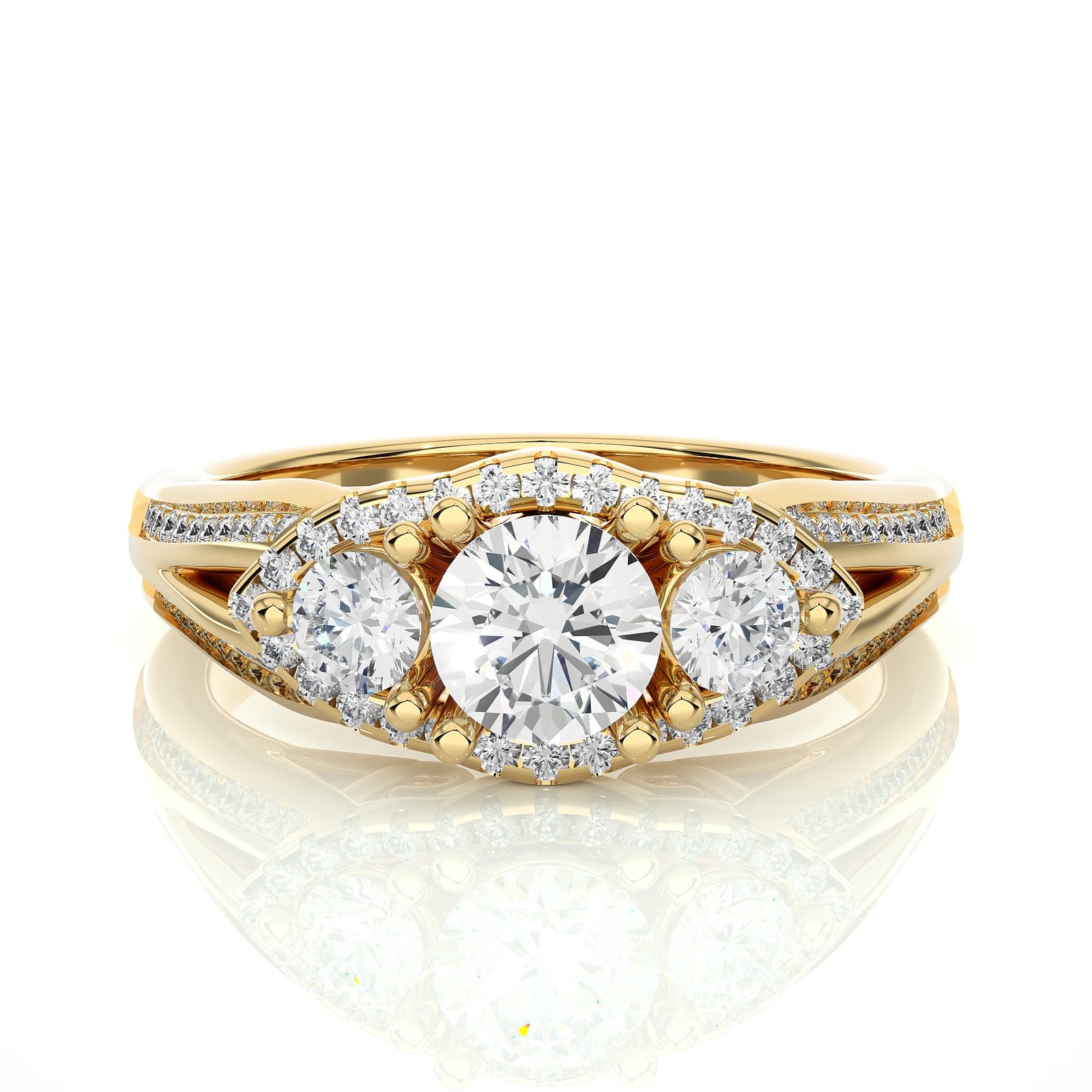 Solitaire Ring R3_RD_173 - YG