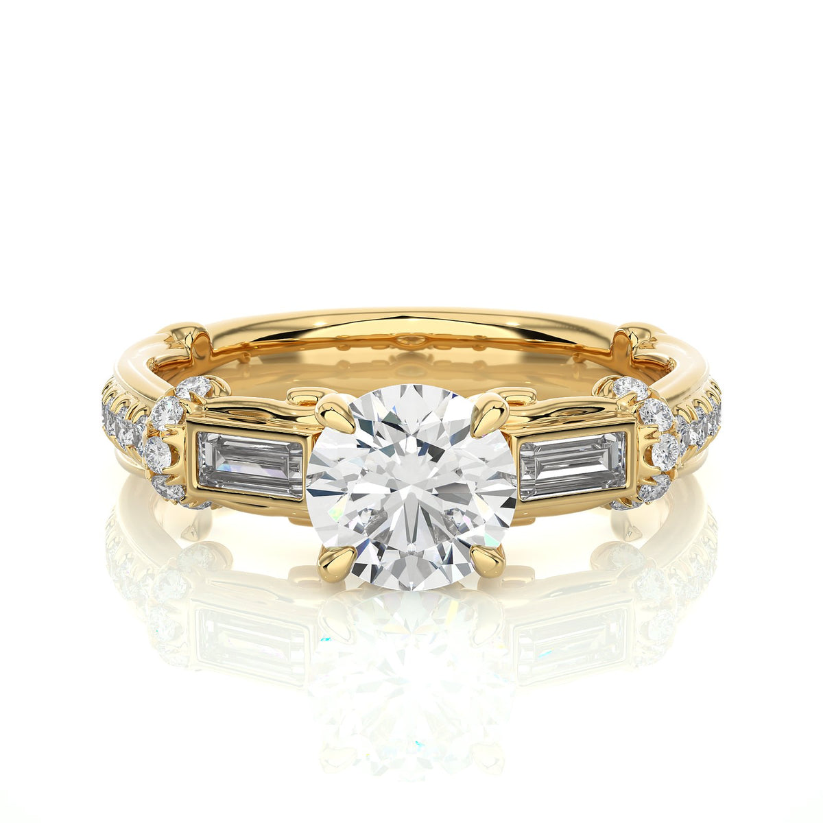 Solitaire Ring RC_RD_172 - YG