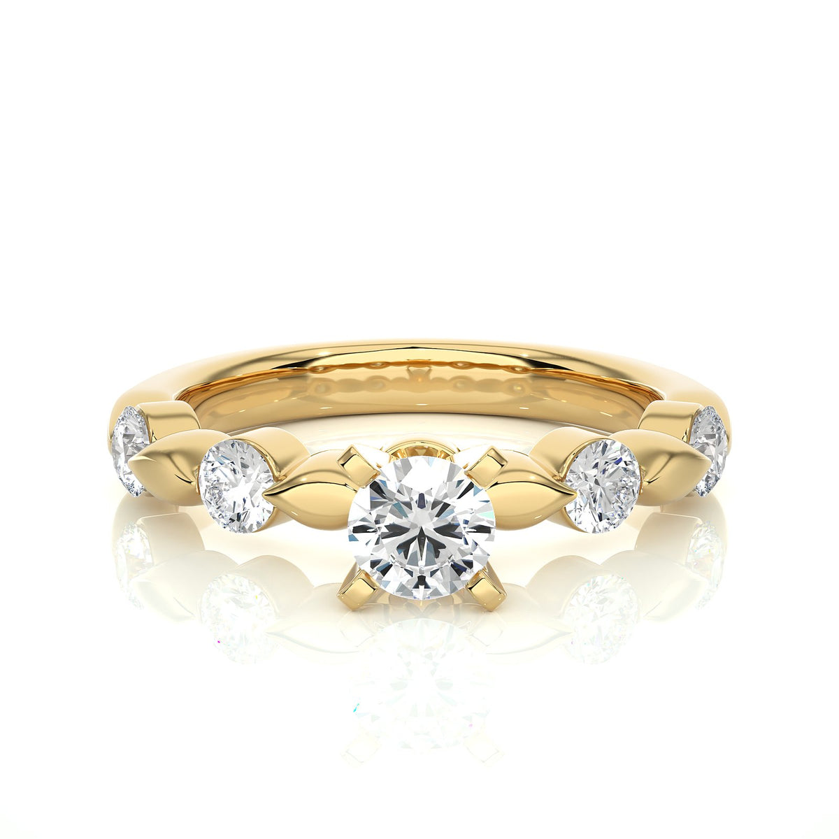 Solitaire Ring RC_RD_263 - YG