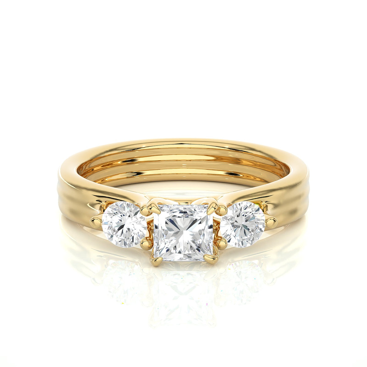 Solitaire Ring R3_PR_142 - YG