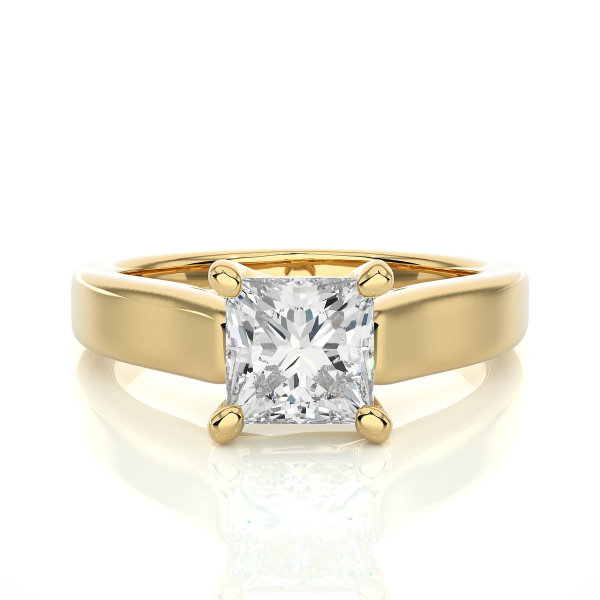 Solitaire Ring RS_PR_124 - YG