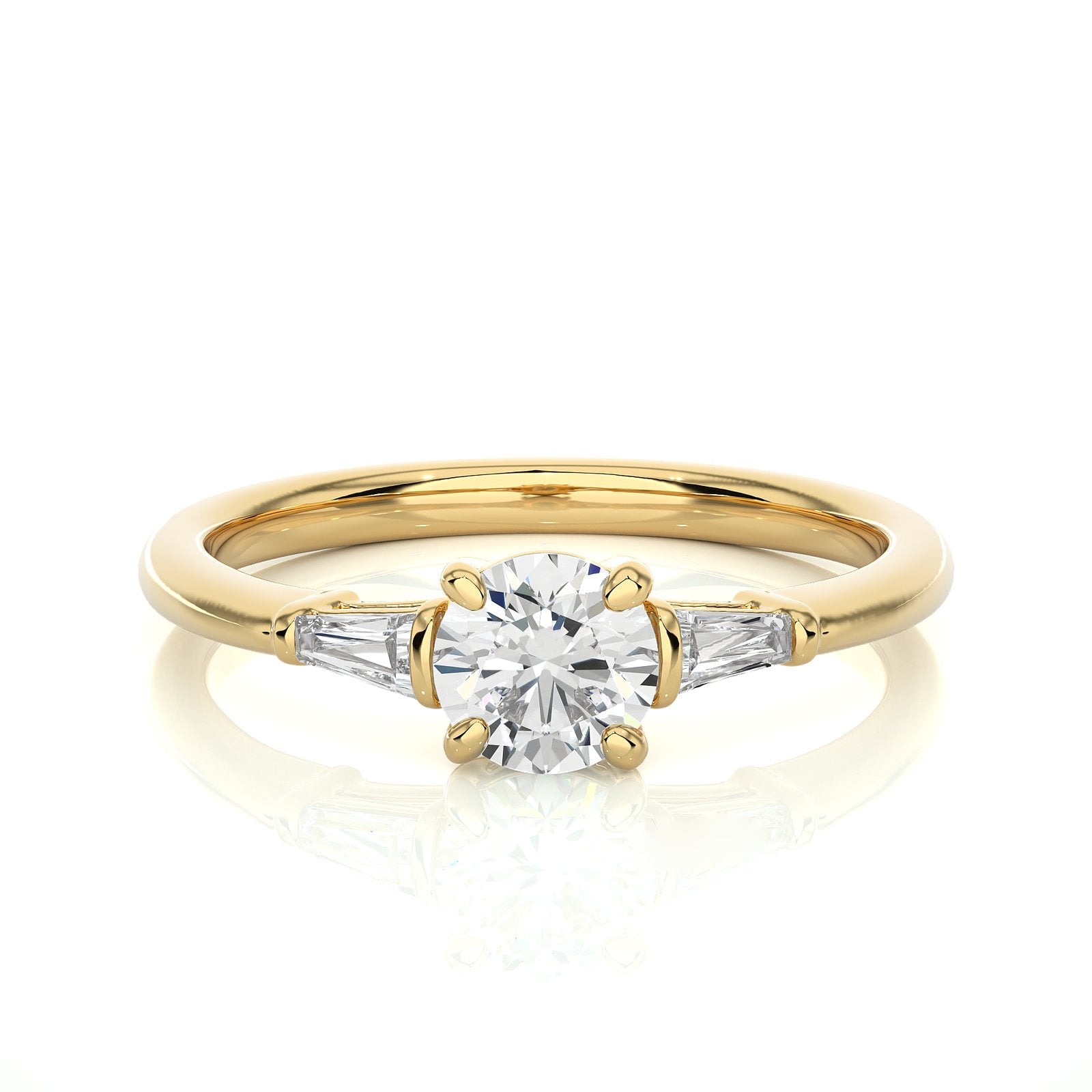 Solitaire Ring R3_RD_117 - YG