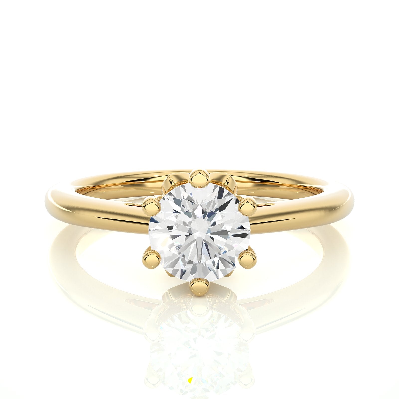 Solitaire Ring RS_RD_114 - YG