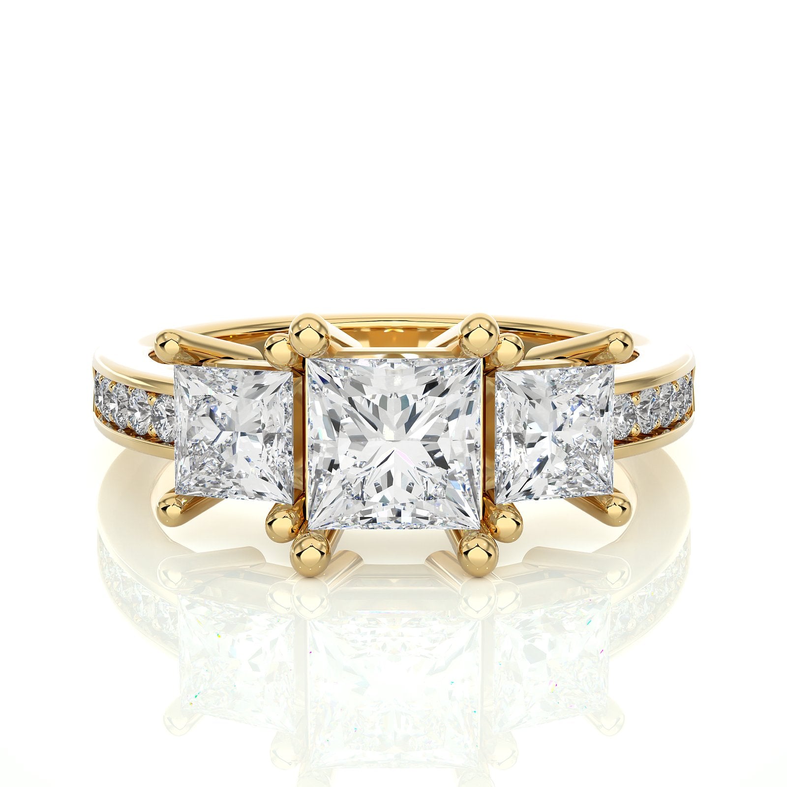 Solitaire Ring R3_PR_132 - YG