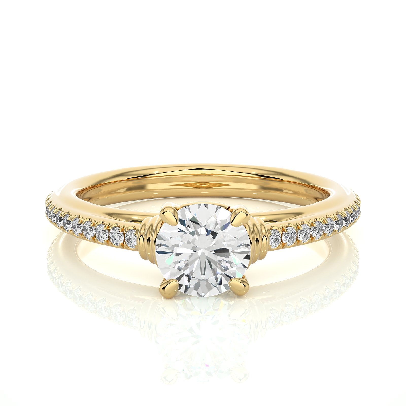 Solitaire Ring RC_RD_243 - YG