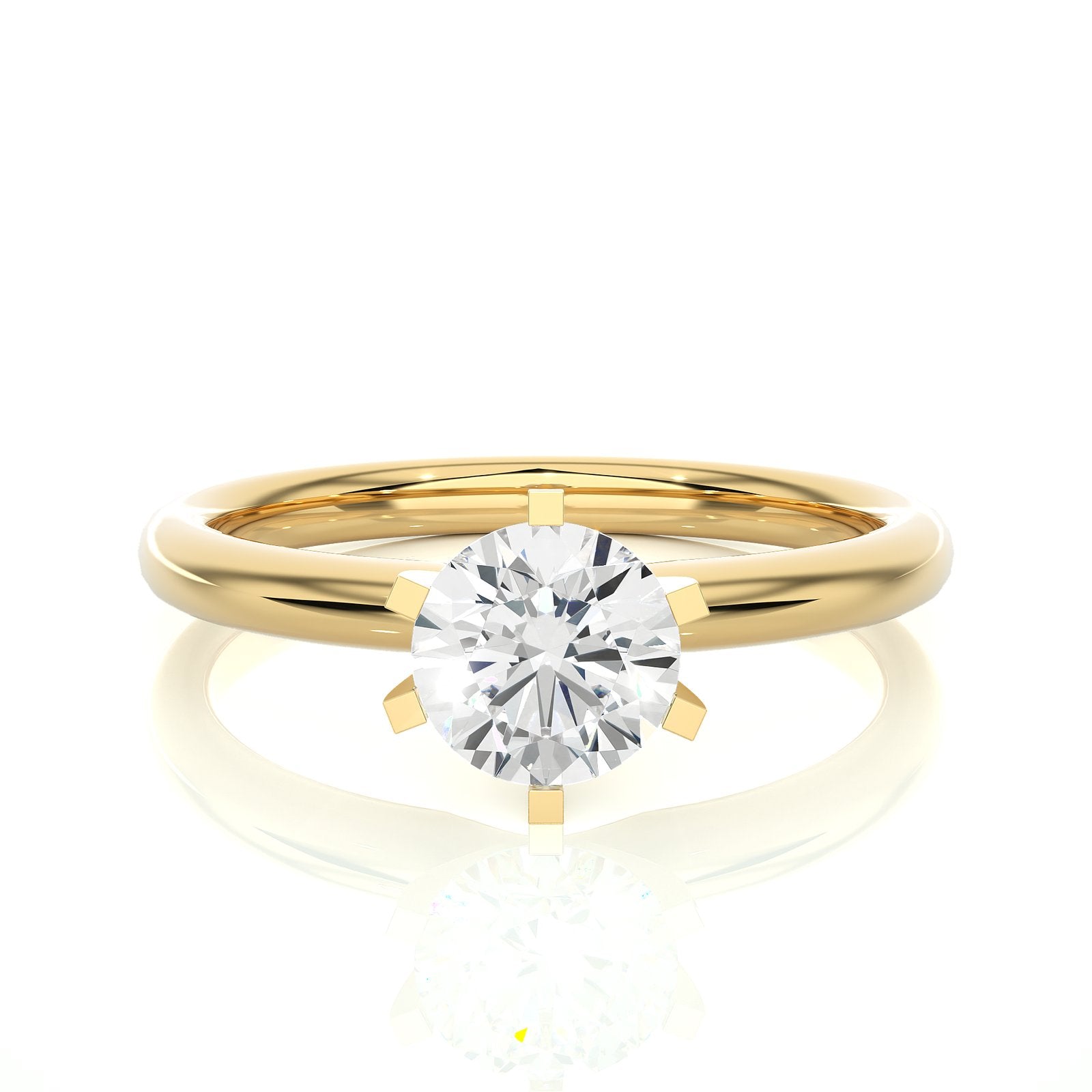 Solitaire Ring RS_RD_103 - YG