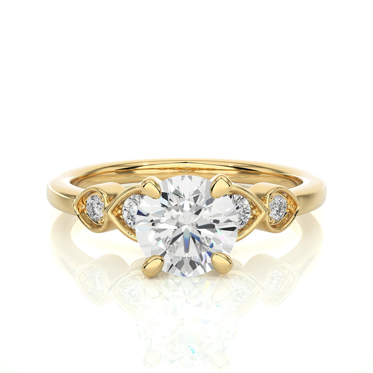 Solitaire Ring RC_RD_154 - YG