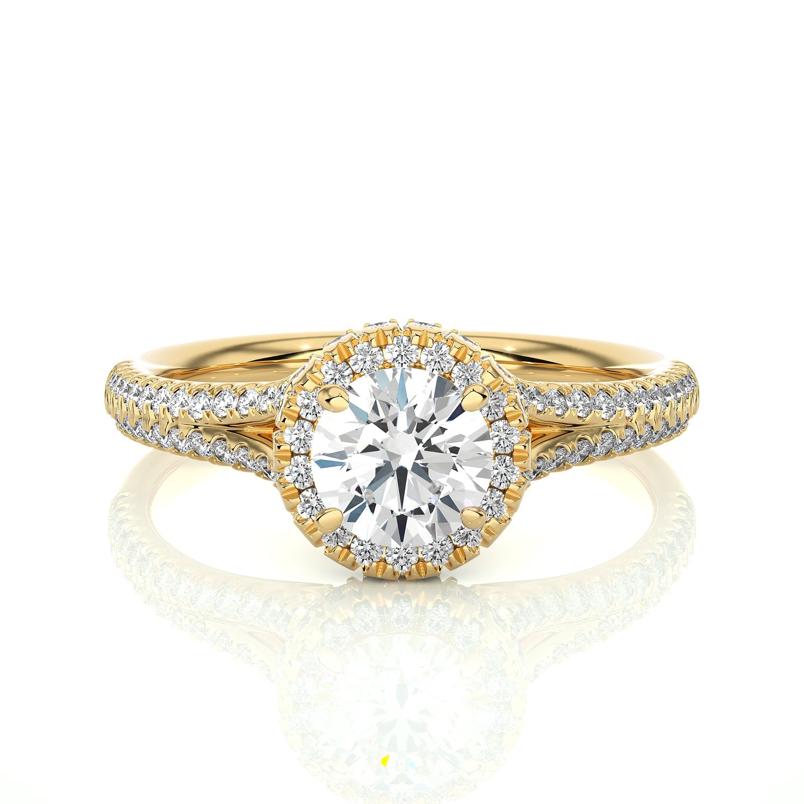 Solitaire Ring RH_RD_242 - YG