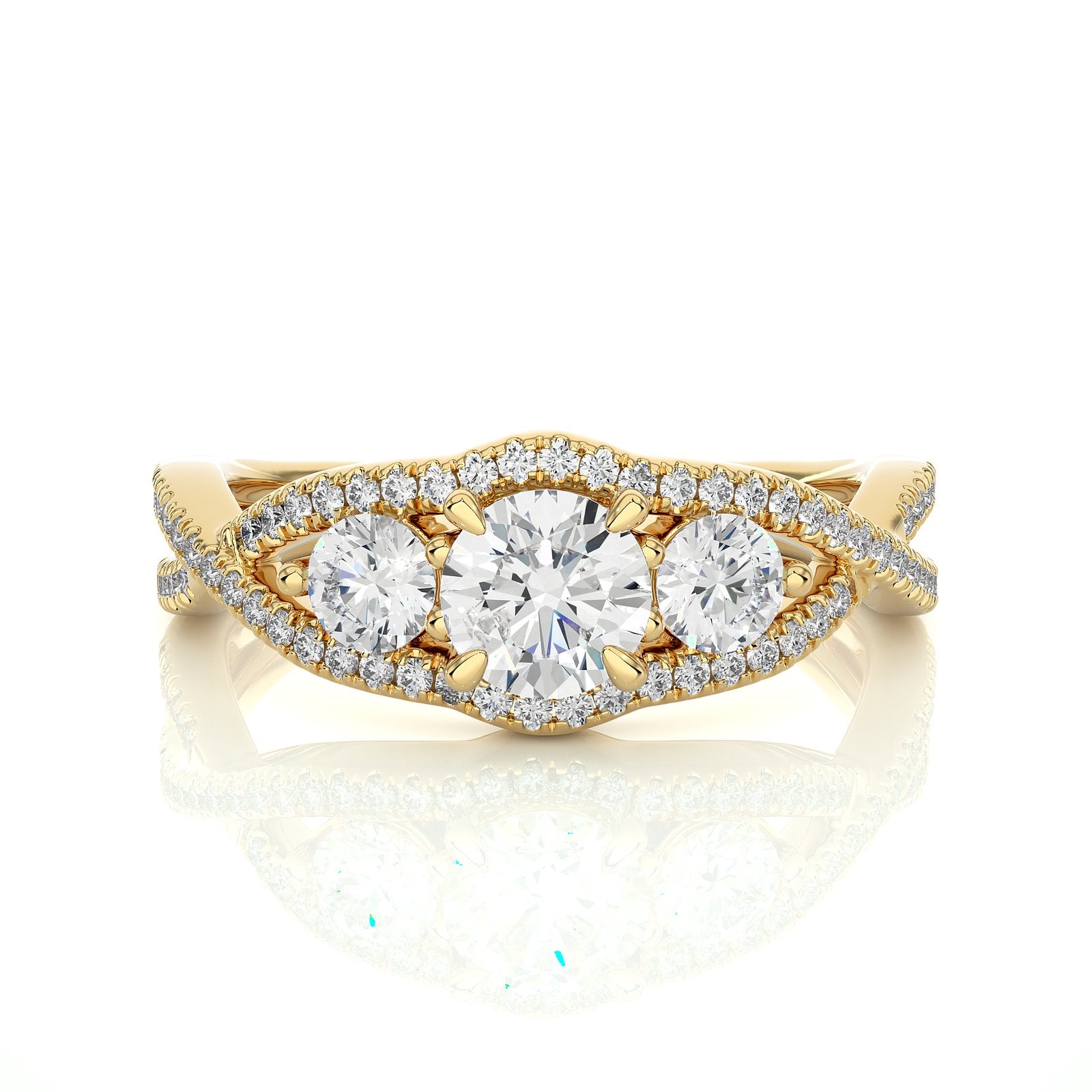 Solitaire Ring R3_RD_169 - YG