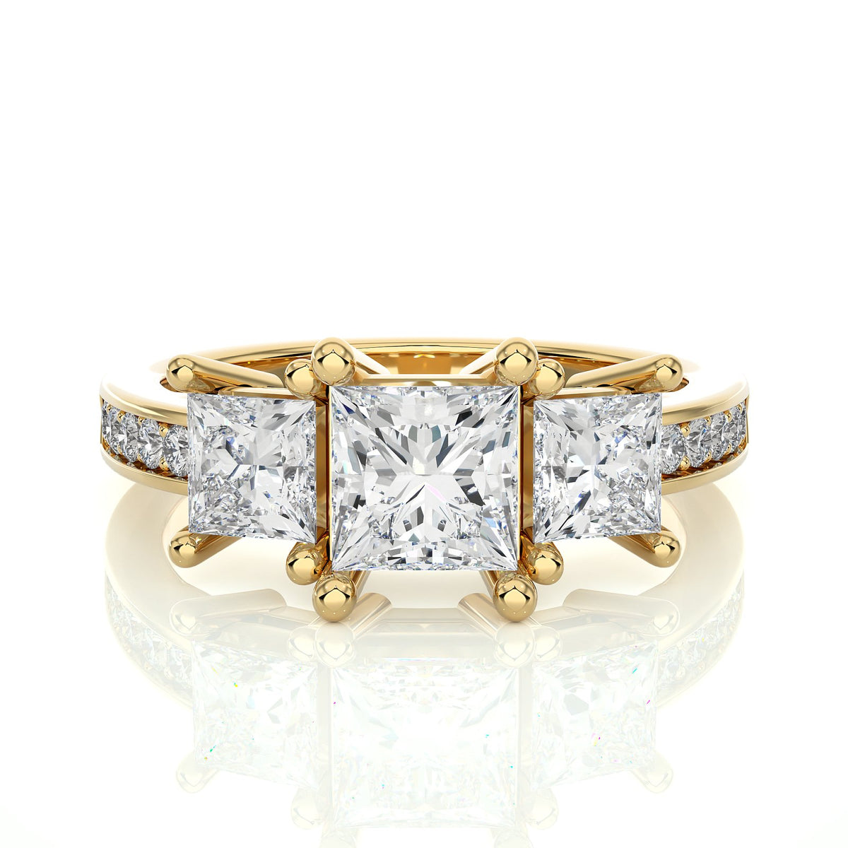 Solitaire Ring R3_PR_132 - YG