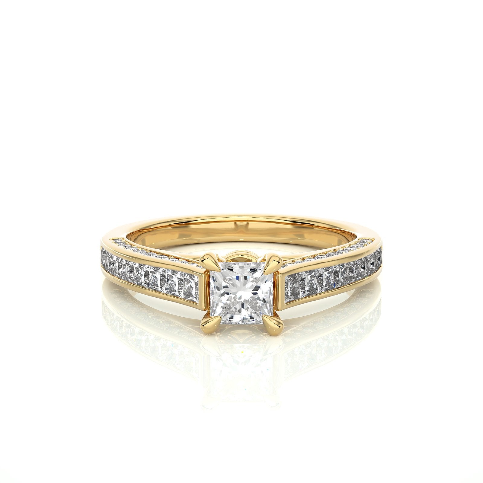Solitaire Ring RC_PR_271 - YG