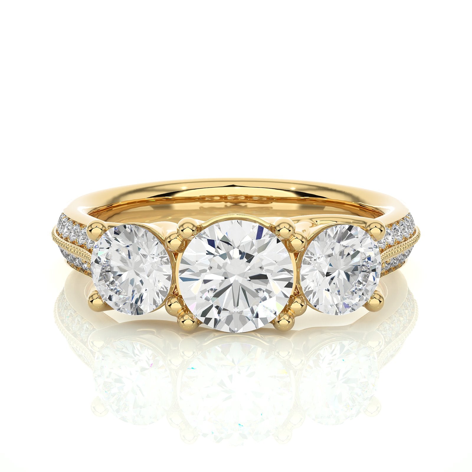 Solitaire Ring R3_RD_137 - YG