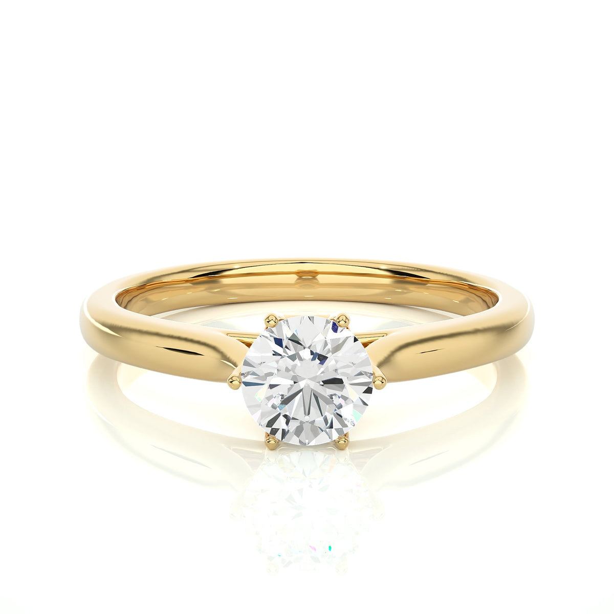 Solitaire Ring RS_RD_168 - YG