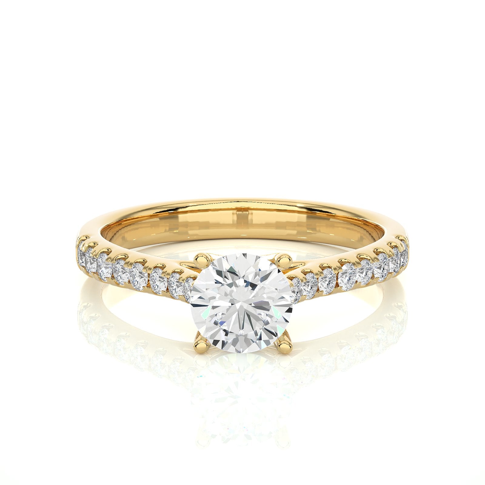 Solitaire Ring RC_RD_206 - YG