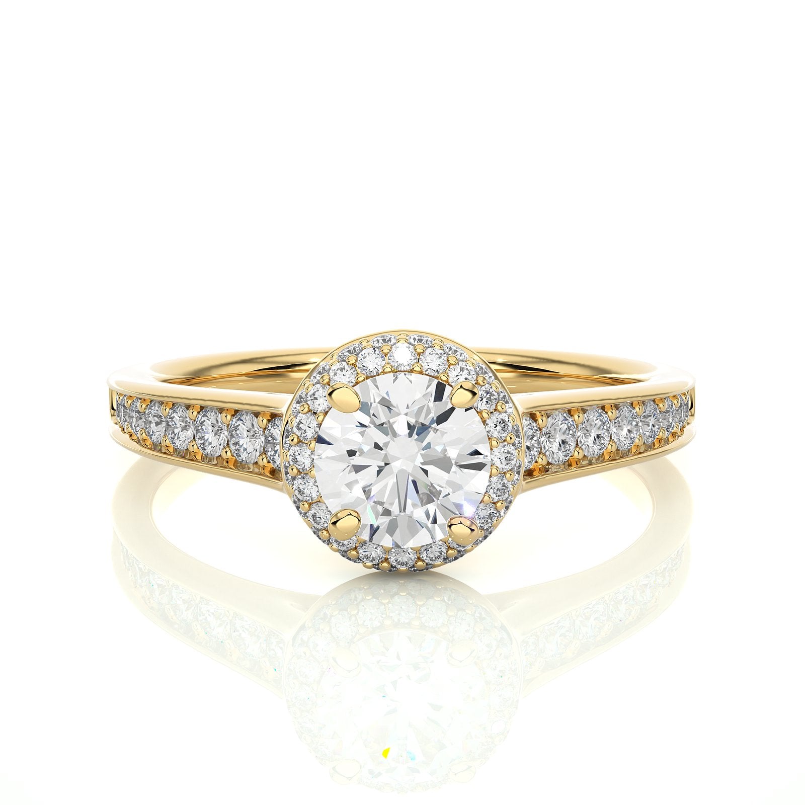 Solitaire Ring RH_RD_227 - YG