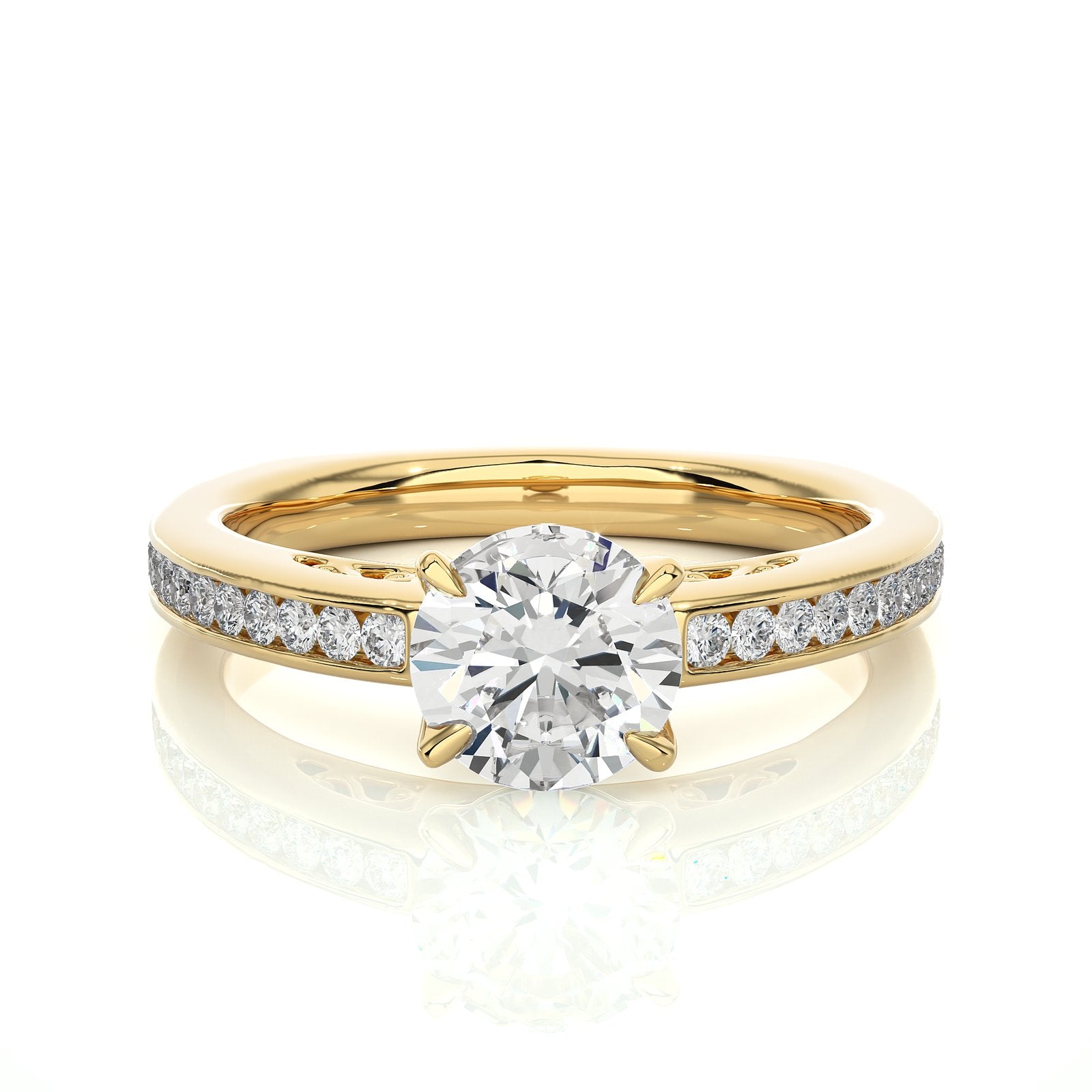 Solitaire Ring RC_CU_171 - YG