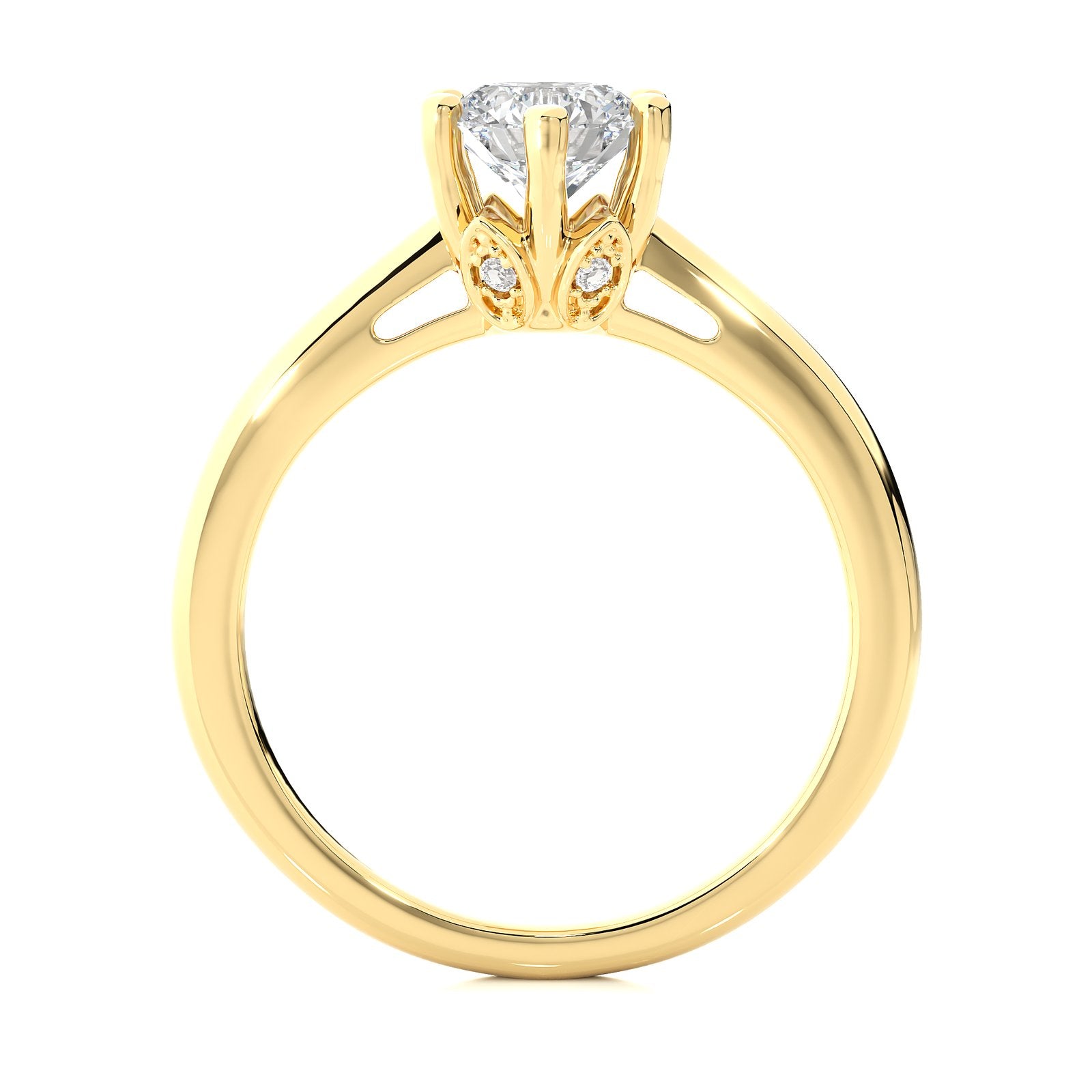Solitaire Ring RS_RD_114 - YG