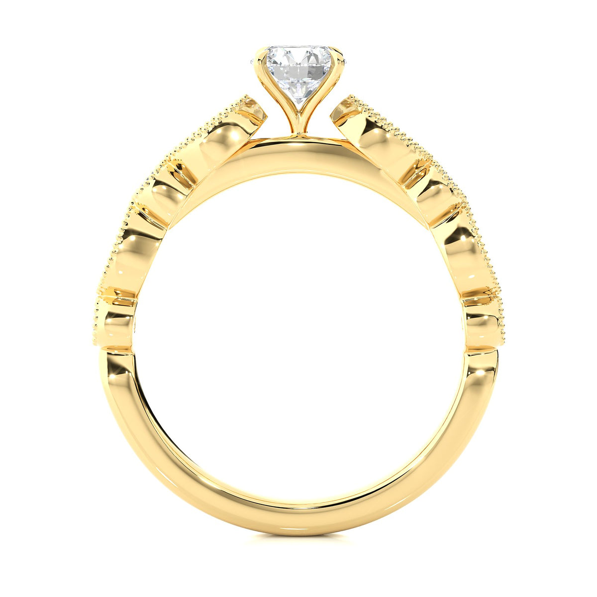 Solitaire Ring RV_RD_100 - YG