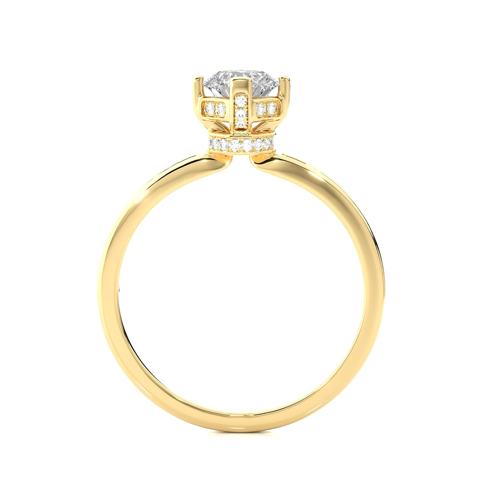 Solitaire Ring RC_RD_232 - YG